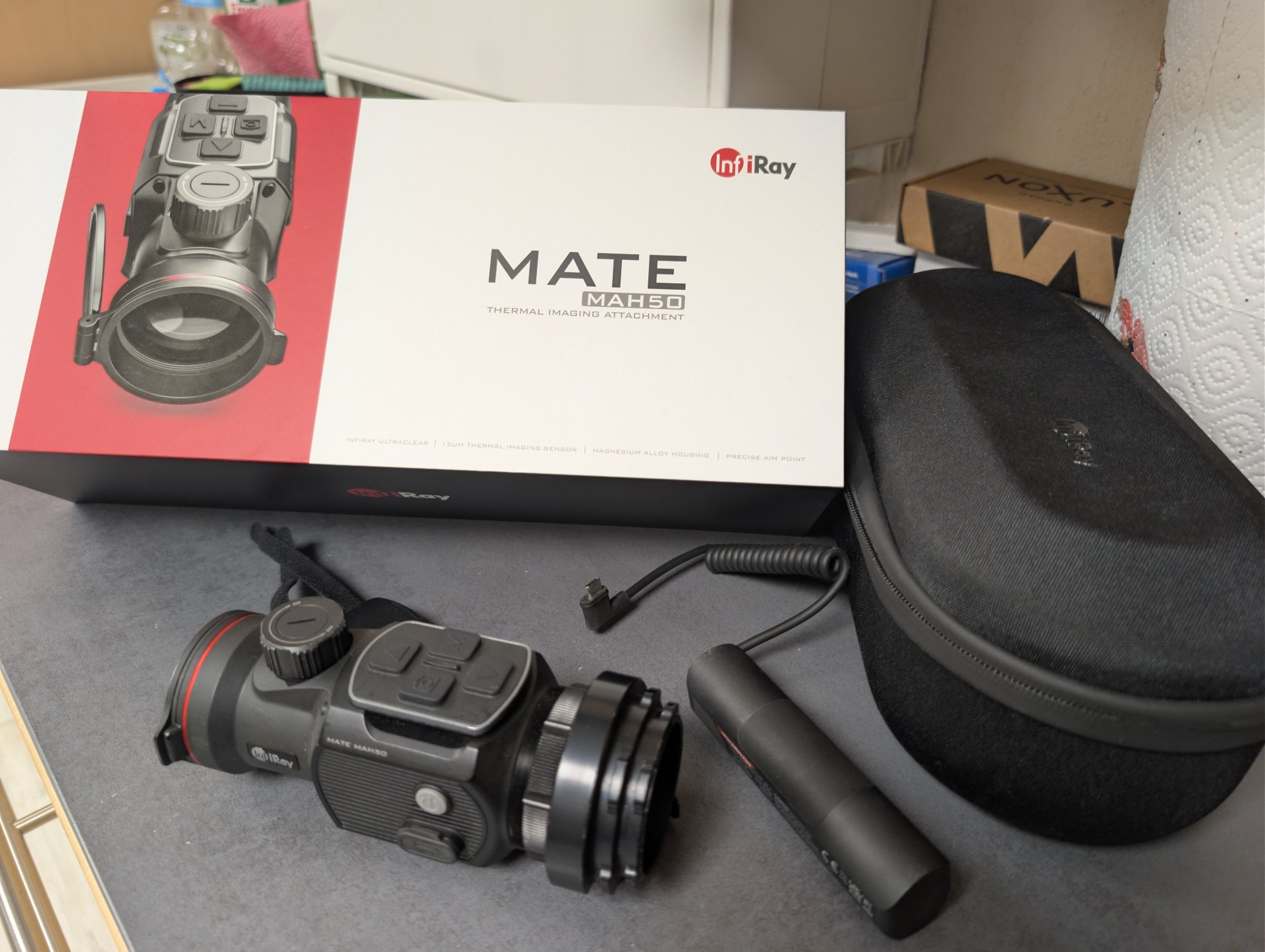 InfiRay MATE MAH50 Wärmebild-Vorsatzgerät 640×512 inkl. Präzise Jagen Telefix Duo-Verbinder M52 – Bild 2