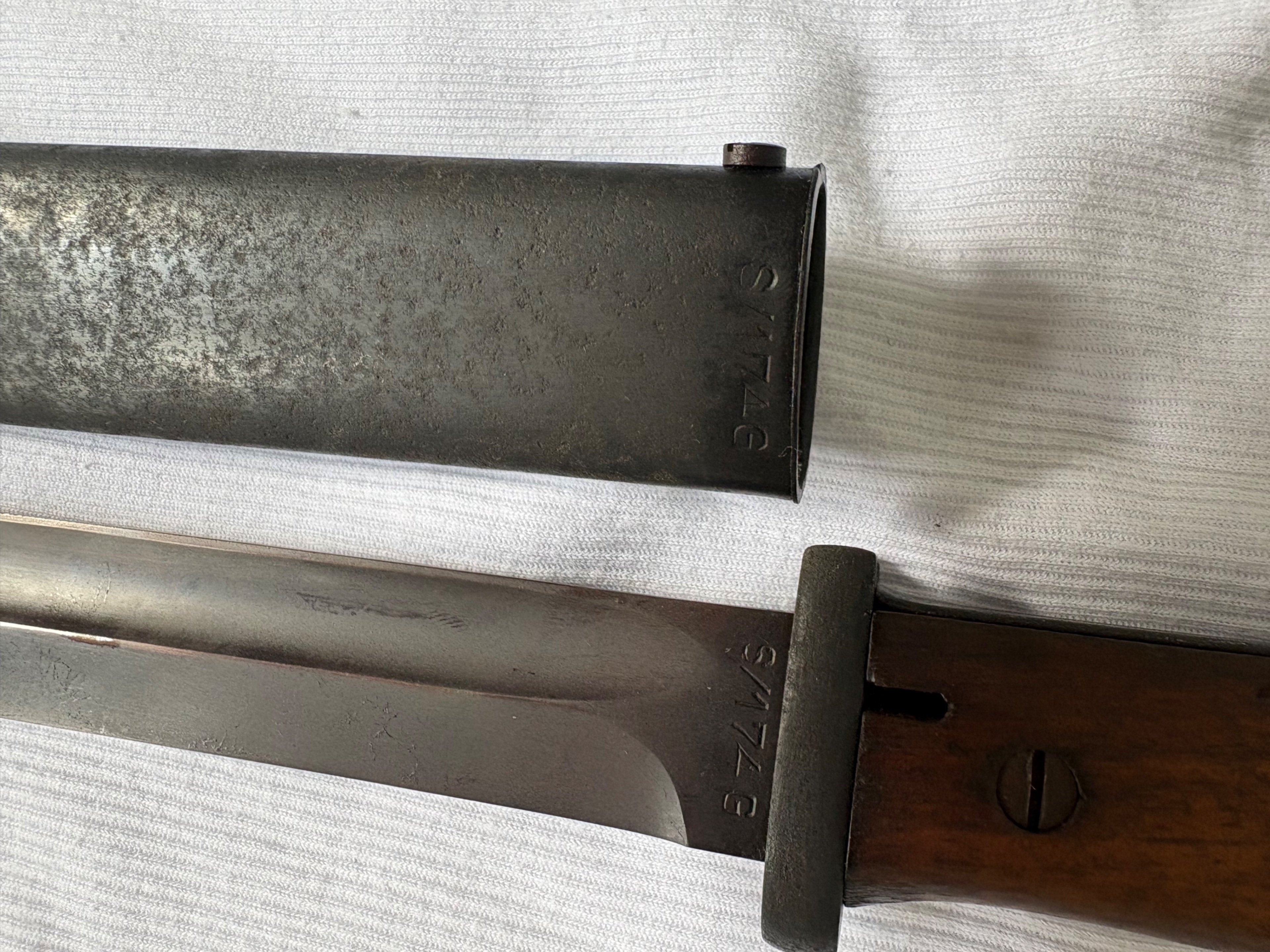 K98 Bajonet Bajonett Seitengewehr WK Nummerngleich – Bild 3