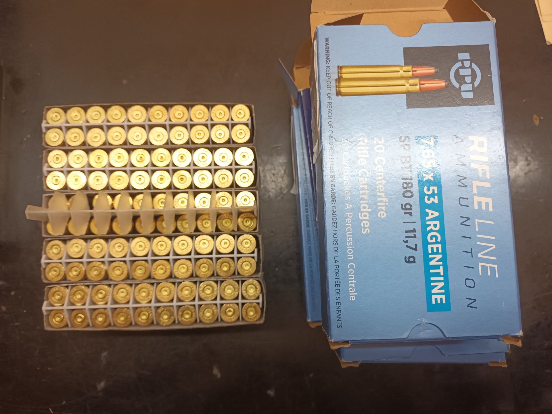 100 Hülsen im Kaliber 7,65x53 Argentine – Bild 1