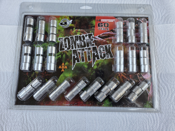 Zombie Attack Leuchtkugeln, 60 Teile, 14 Farben – Bild 1