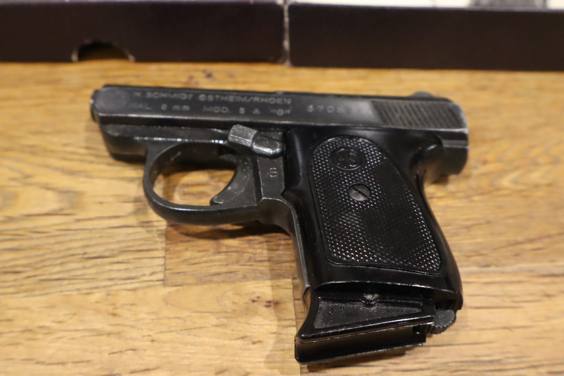 Sammlerstück SRS Pistole HS Mod. 5 A "G" Kal. 8mm – Bild 2