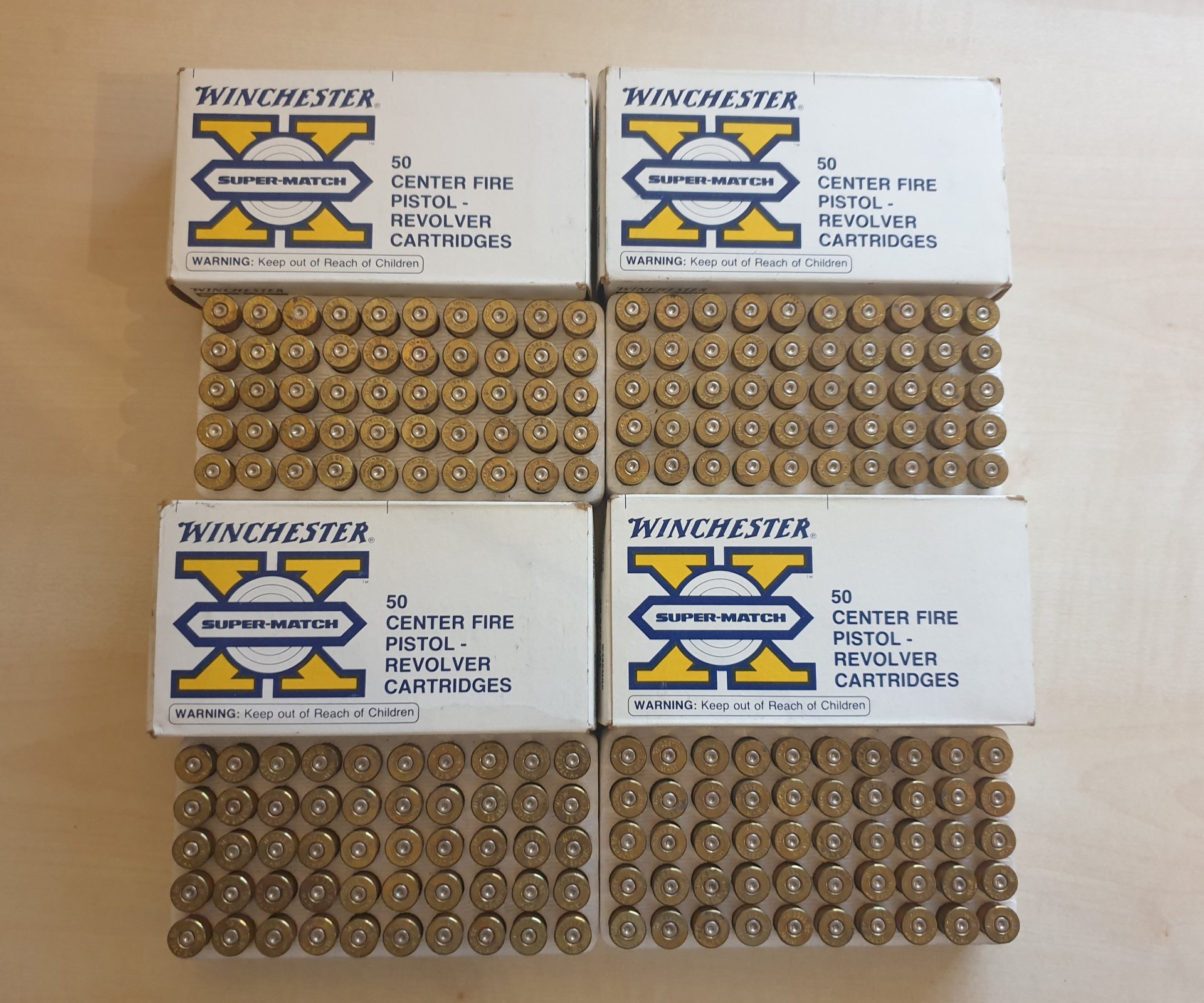 200 x Winchester .38 Special Messing-Hülsen in OVP (Super-Match) – Wiederladen / Deko – Bild 1