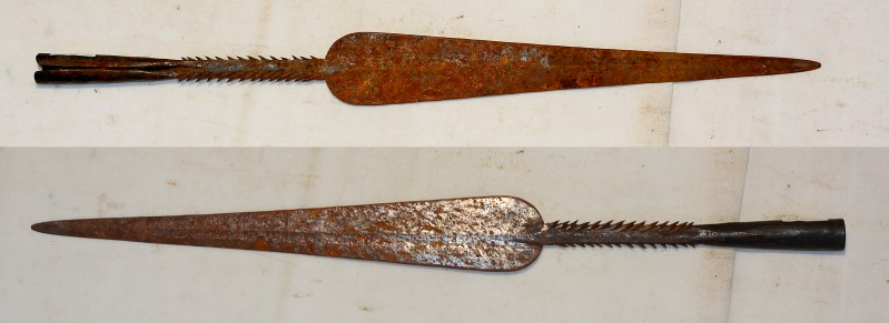 afrikanische Speerspitze, Gesamtlänge 52,7 cm – Bild 1