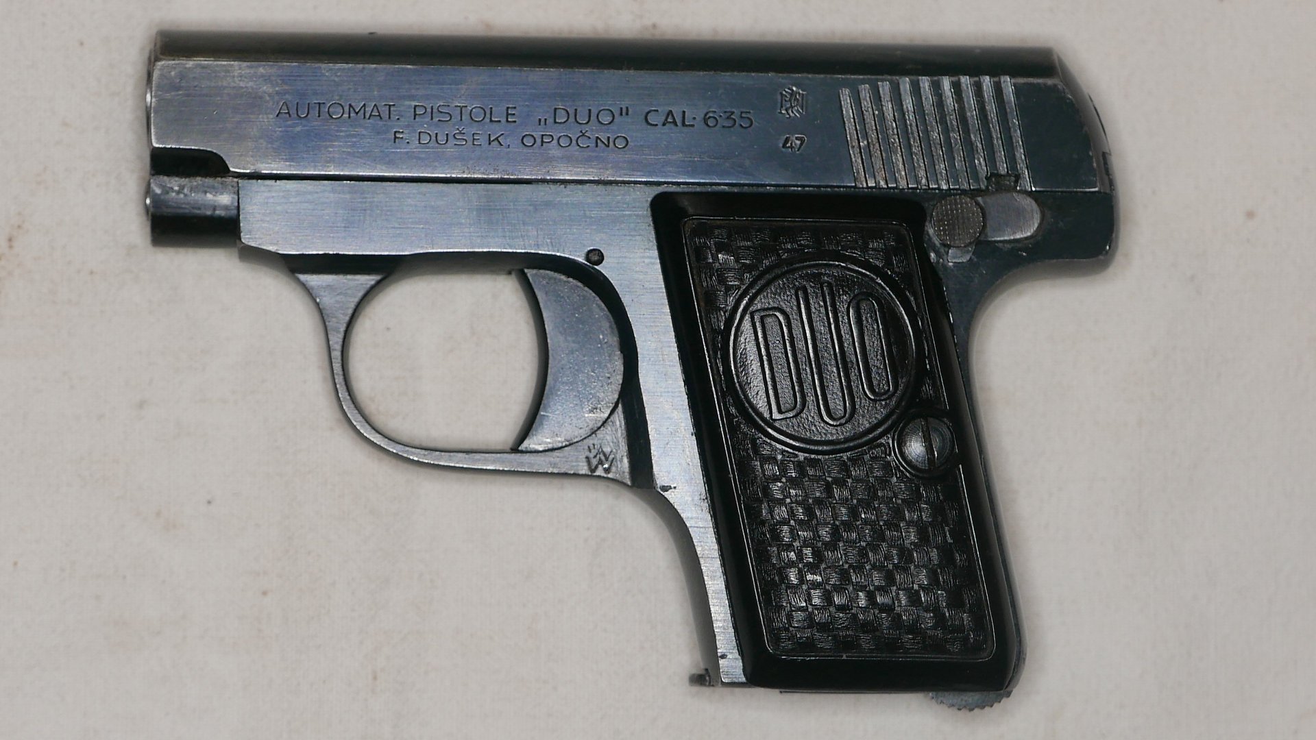 Taschenpistole Fa. Drusek DUO Kal 6,35 – Bild 1