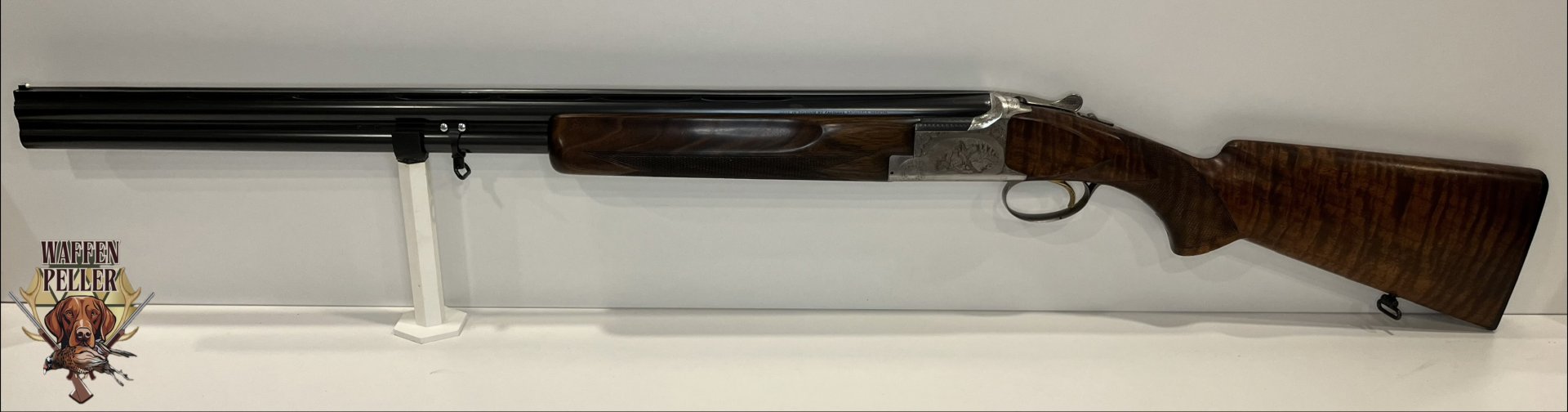 FN Browning B25 B2G Kal. 12/70 – Meister-Handgravur (Bailly / Boulanger) – Traumhaftes Maserholz! – Bild 1