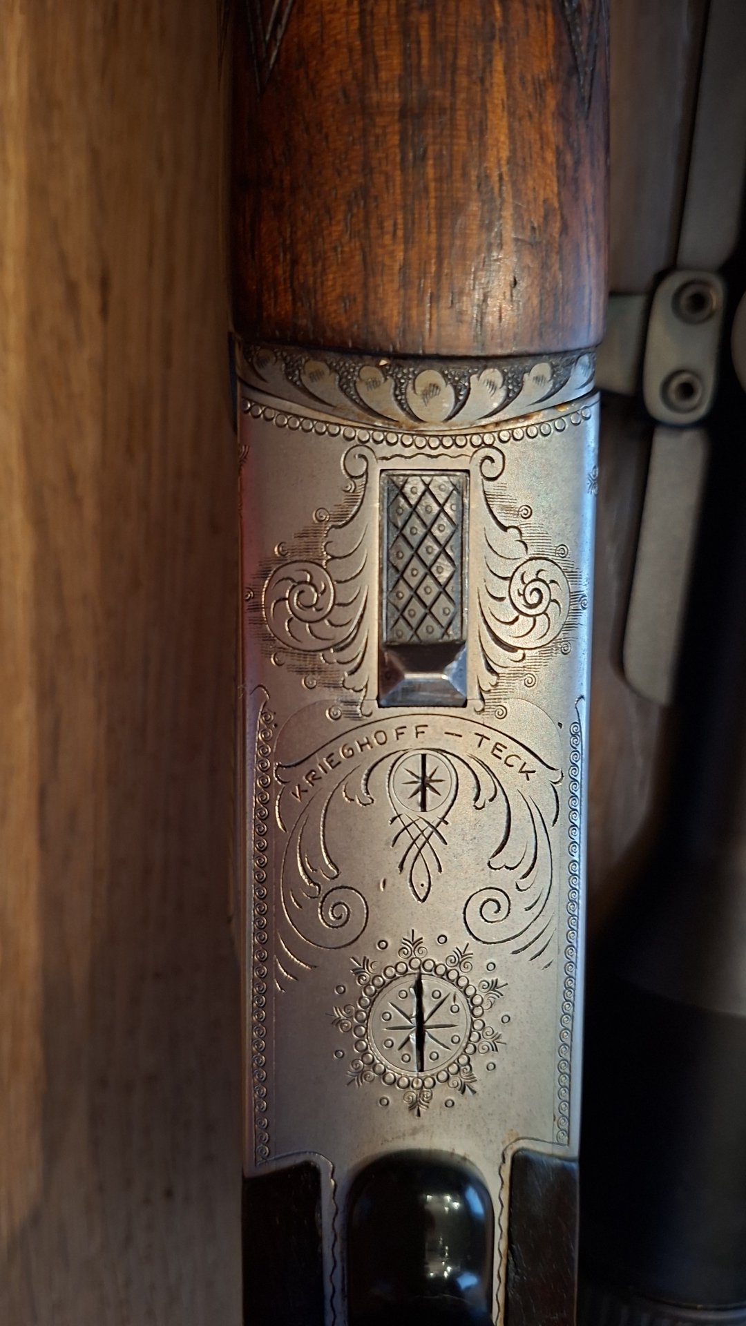 Krieghoff Bockdoppelbüchse 8×68S mit 2. Laufbündel 12/70 – Bild 4