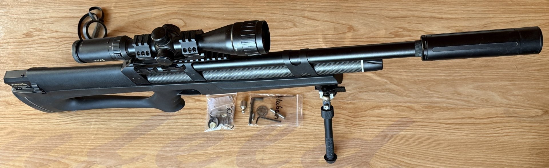 Huben K1 Bullpup 5,5mm Hawke-ZF Zweibein – Bild 2