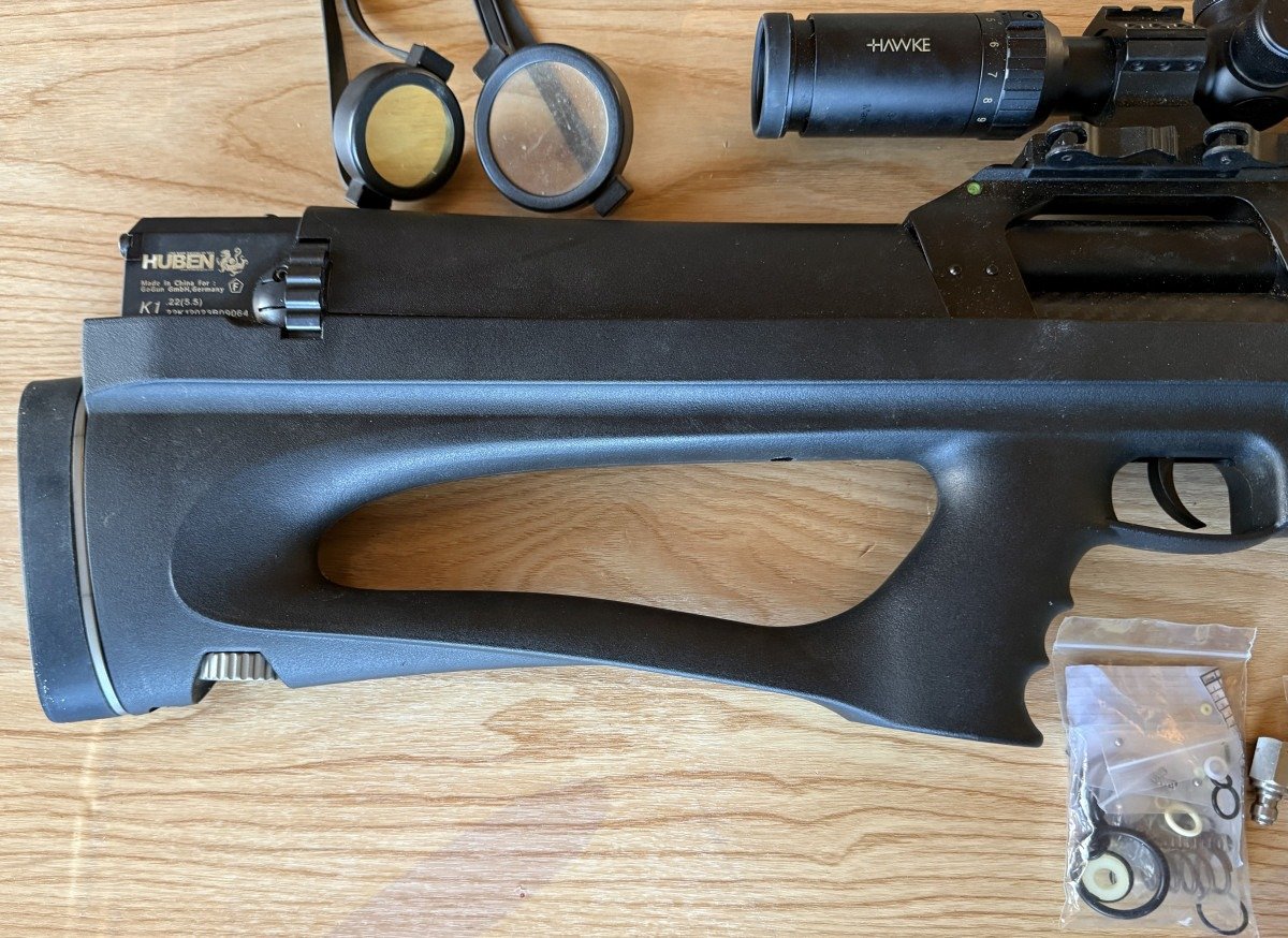 Huben K1 Bullpup 5,5mm Hawke-ZF Zweibein – Bild 4