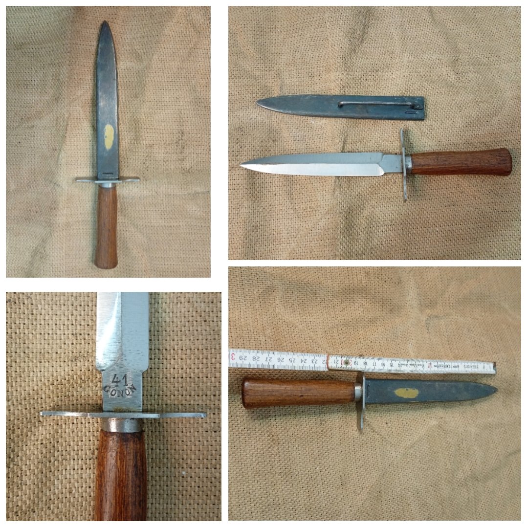 Grabendolch Kampfmesser Mod. 1916 Wehrmacht Kriegsmarine Stiefelmesser Infanteriemesser Gonon 1941 N – Bild 2