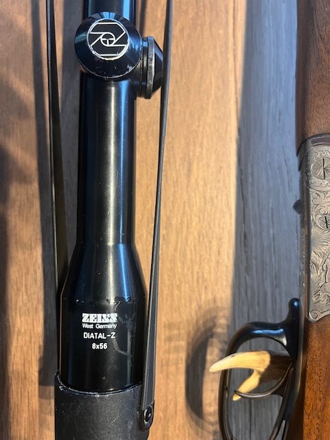 Heym Drilling (Biberschwanz) - 7x65, 16/70, ESL 22mag - 2xZeiss – Bild 3
