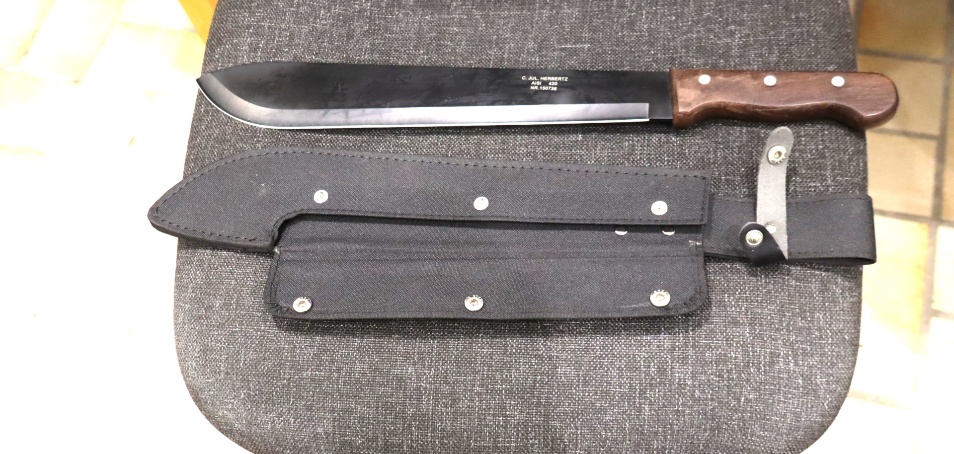 neue Herbertz Machete Nr. 150736 mit Nylonscheide – Bild 1