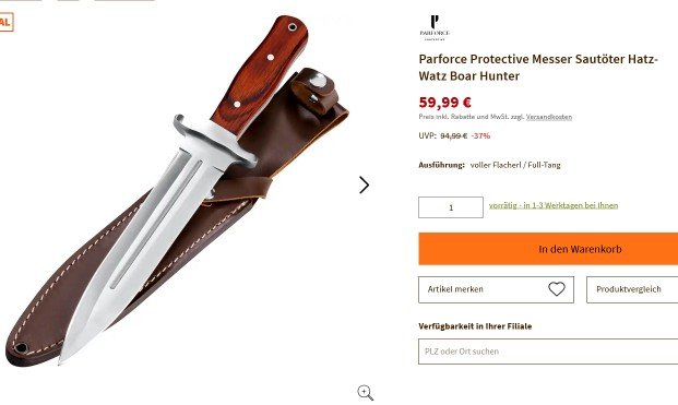 Sautöter (Parforce) und Reviermachete (Walther) – Bild 6