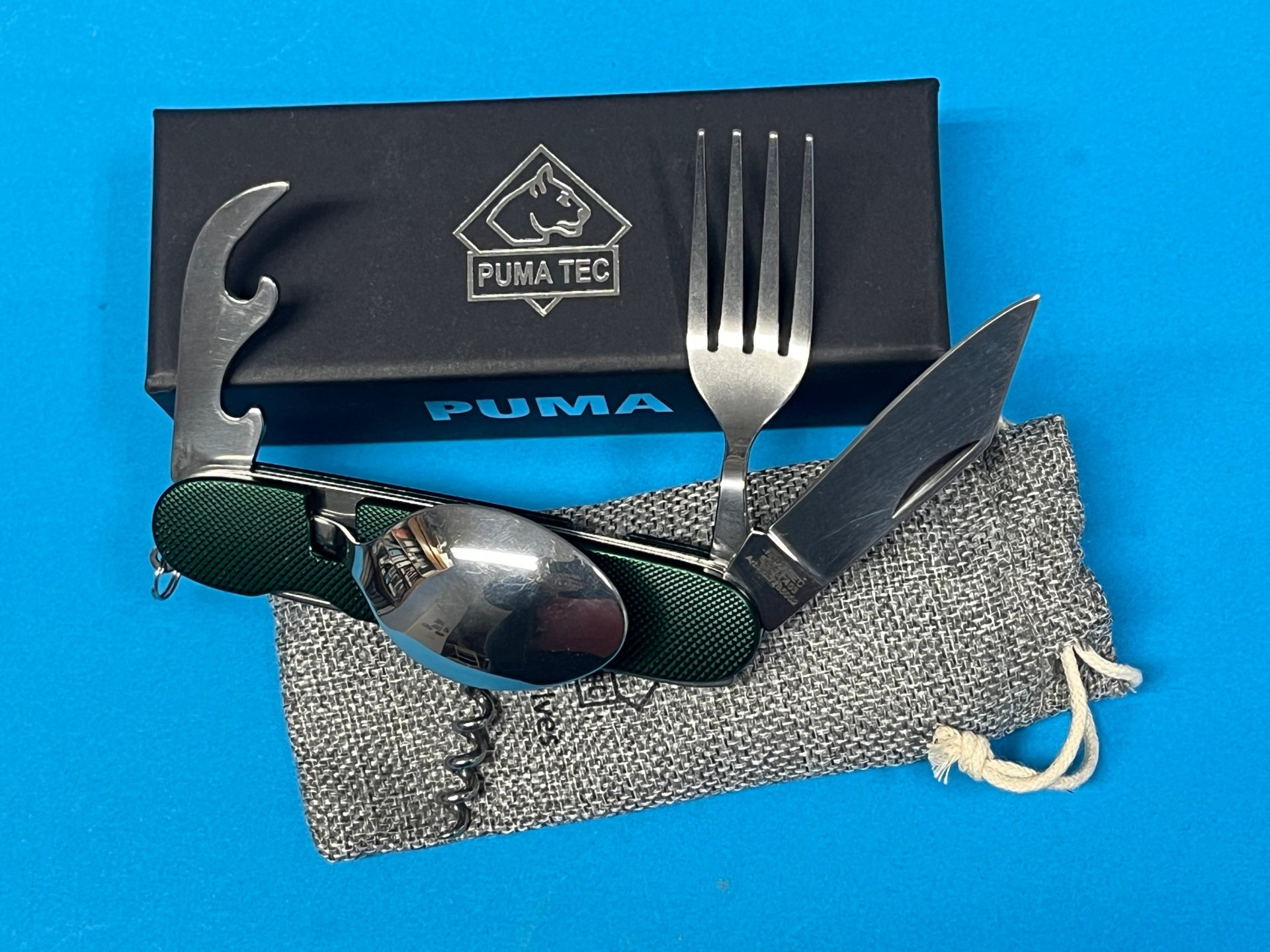 PUMA TEC camping tool, Multitool grün – Bild 1