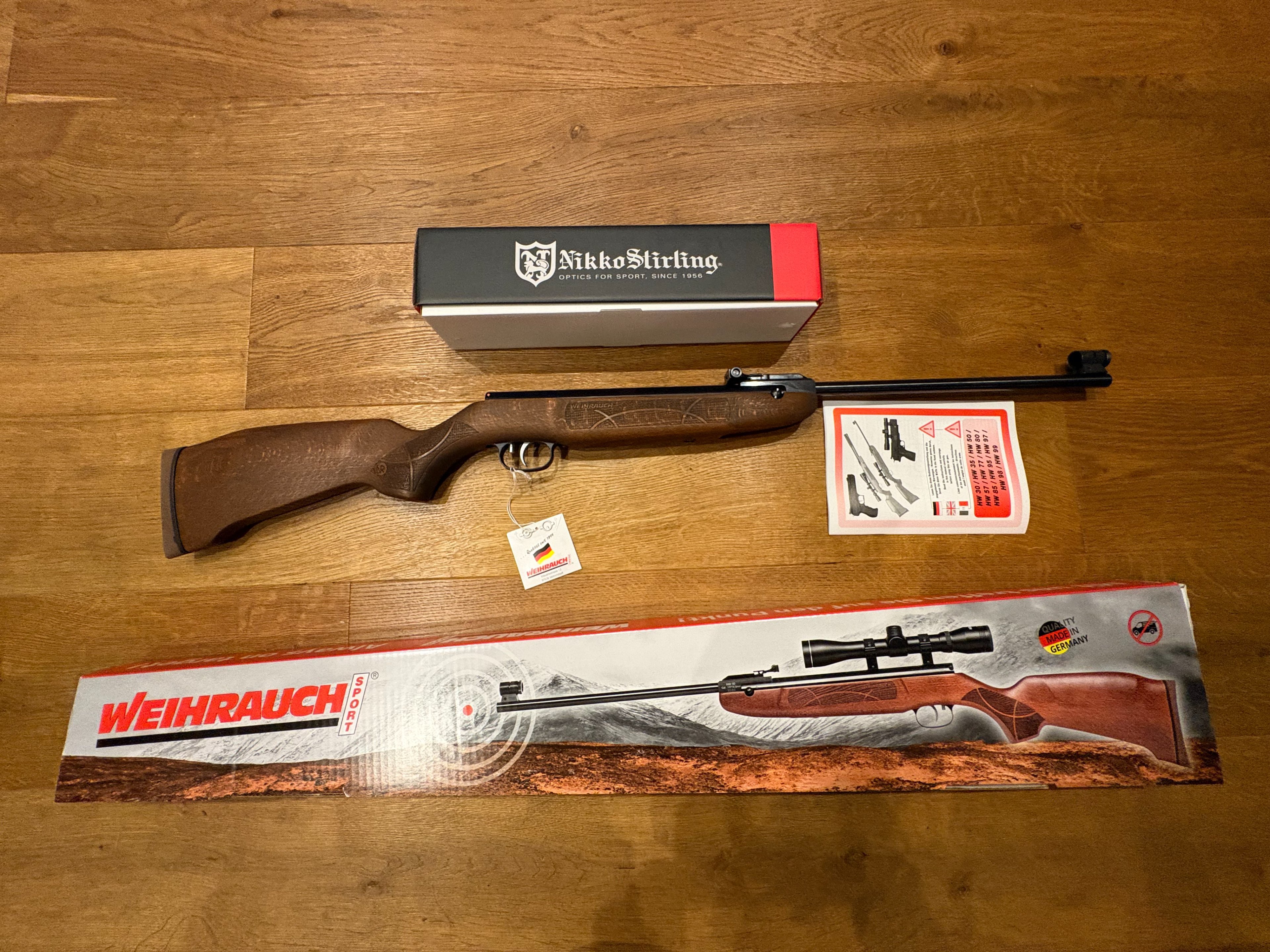 Luftgewehr Weihrauch HW 30 S 4,5 mm Diabolo mit Zielfernrohr – Bild 1