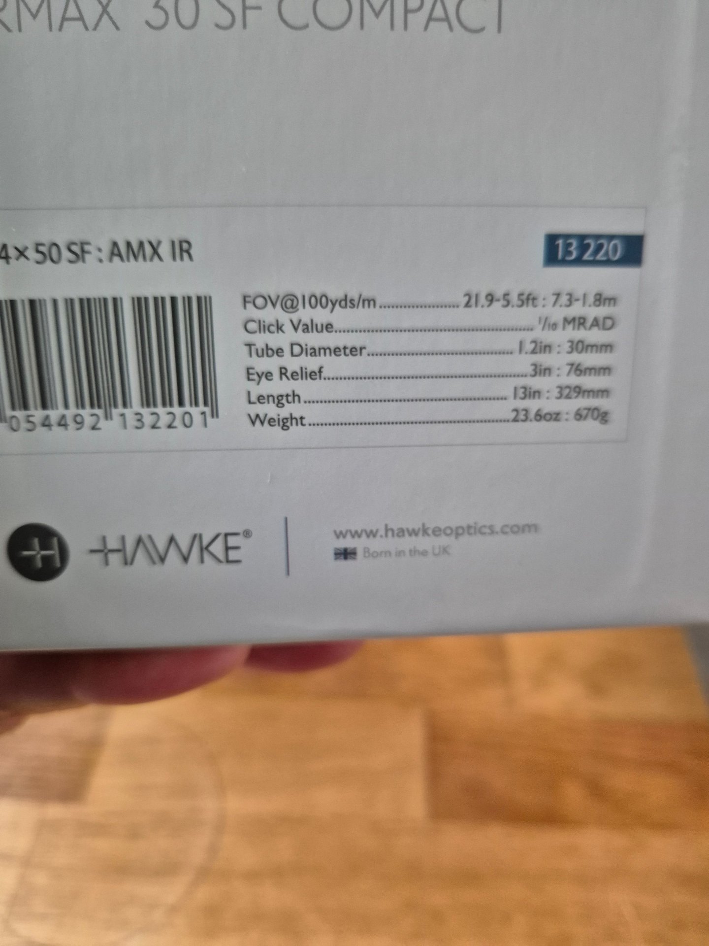 Zielfernrohr HAWKE Airmax 30 SF Compact – Bild 2