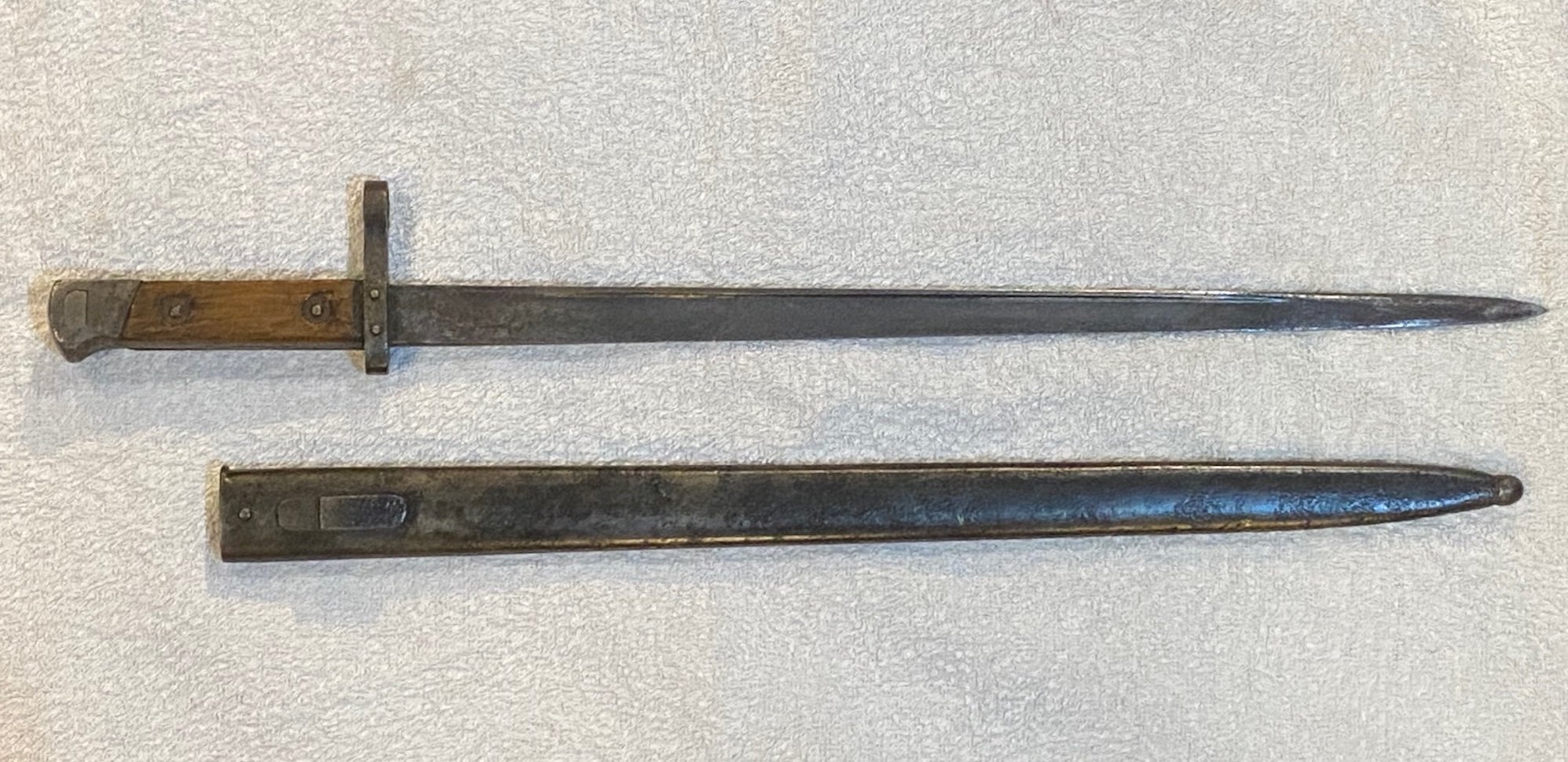 RAR Bajonett für das griechische Mannlicher-Gewehr 1903 an, Hersteller „EREDI GNUTTI BRESCIA“. – Bild 2