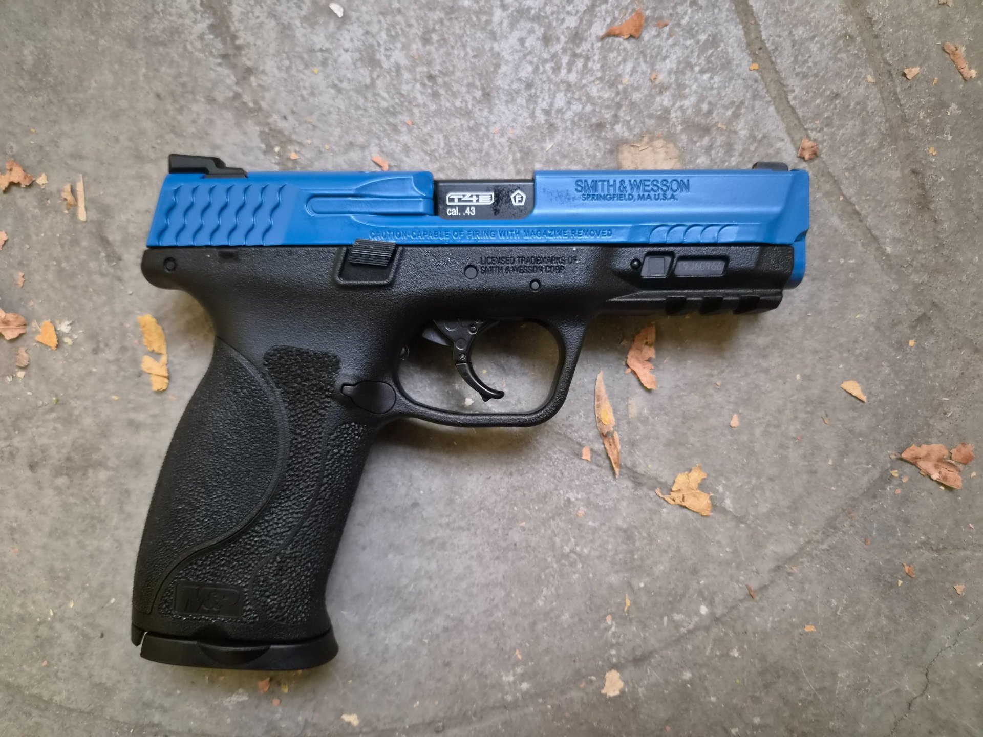 T4E Smith & Wesson M&P9 M2.0 .43, CO2 blauer Schlitten – Bild 1