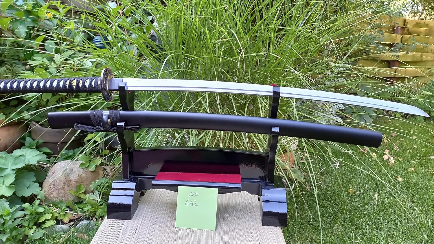 Samurai Dragon Samurai Katana Schwert - scharf, echt & handgeschmiedet - gefaltetes Katana Schwert o – Bild 1