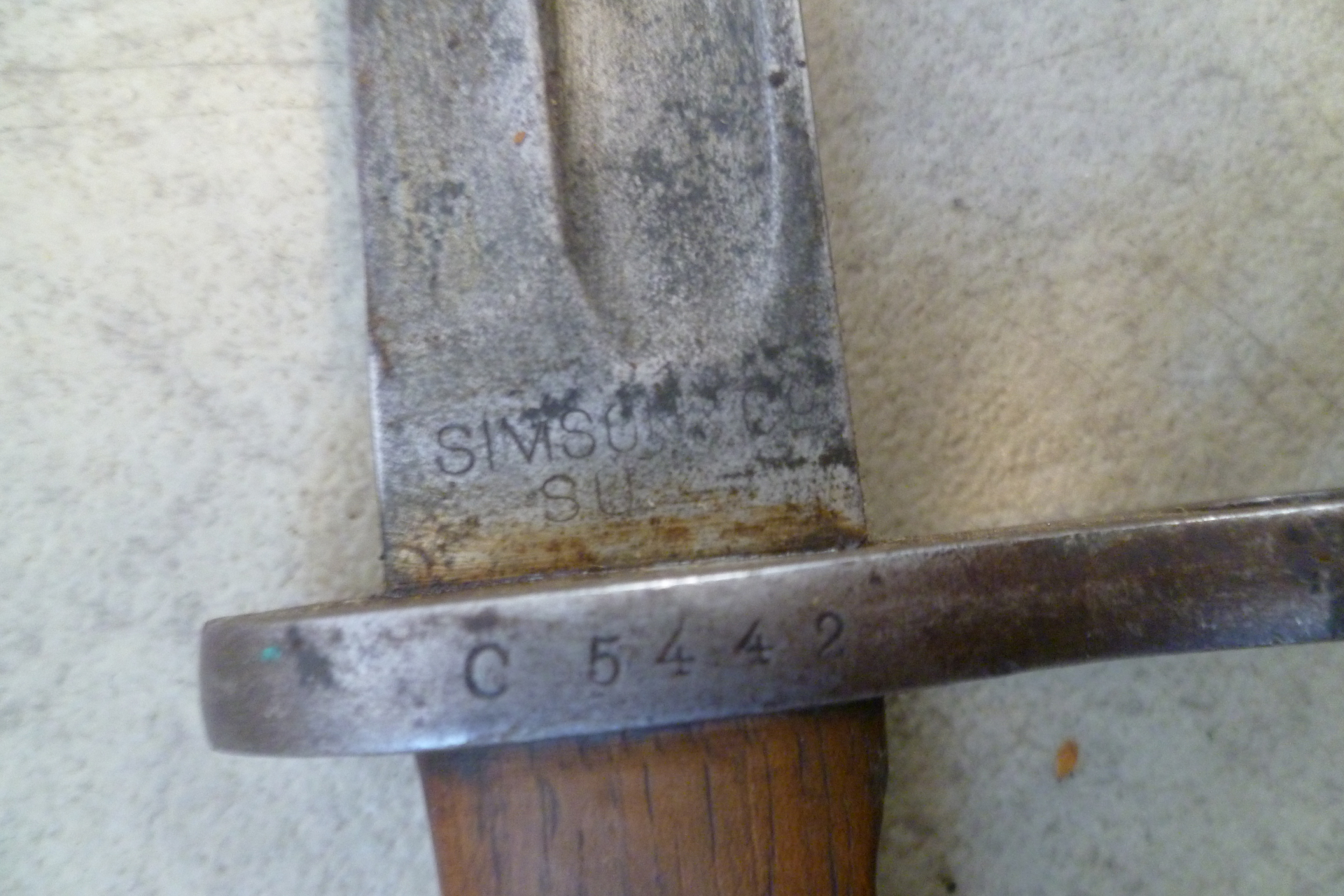 Bajonett Spanien M1893 Simson & Co Suhl – Bild 2
