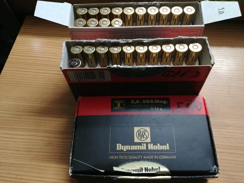 Patronen: 43 Stck. 5,6 x 50 R Mag - 3,24 g – Bild 1