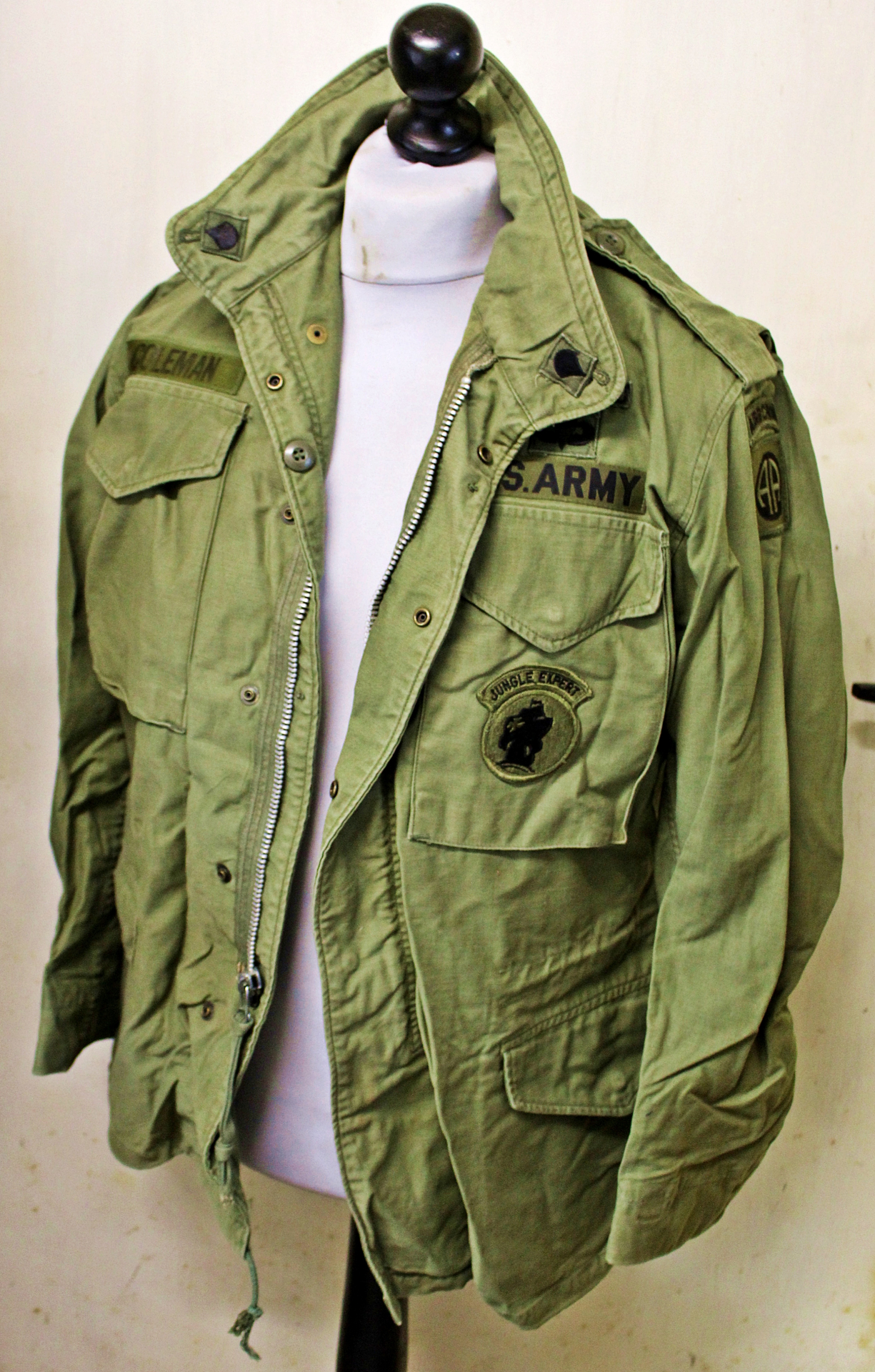 Orig. VIETNAM US M65 FELDJACKE von 1971 AIRBORNE von Alpha Industries – Bild 1