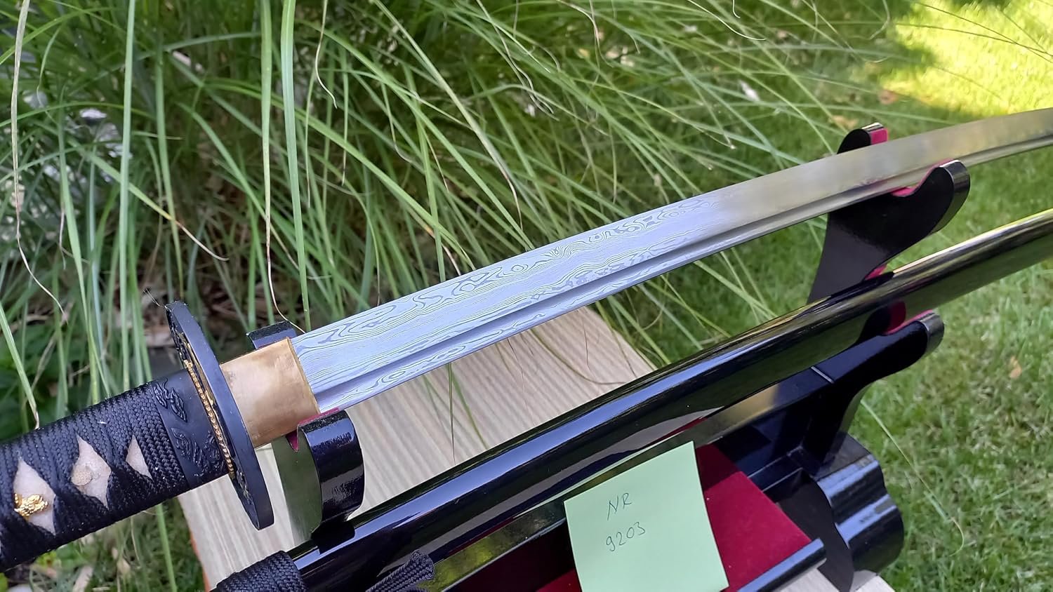 Samurai Schwerter Katana Schwert - scharf, echt & handgeschmiedet - gefaltetes Katana Schwert ohne S – Bild 1