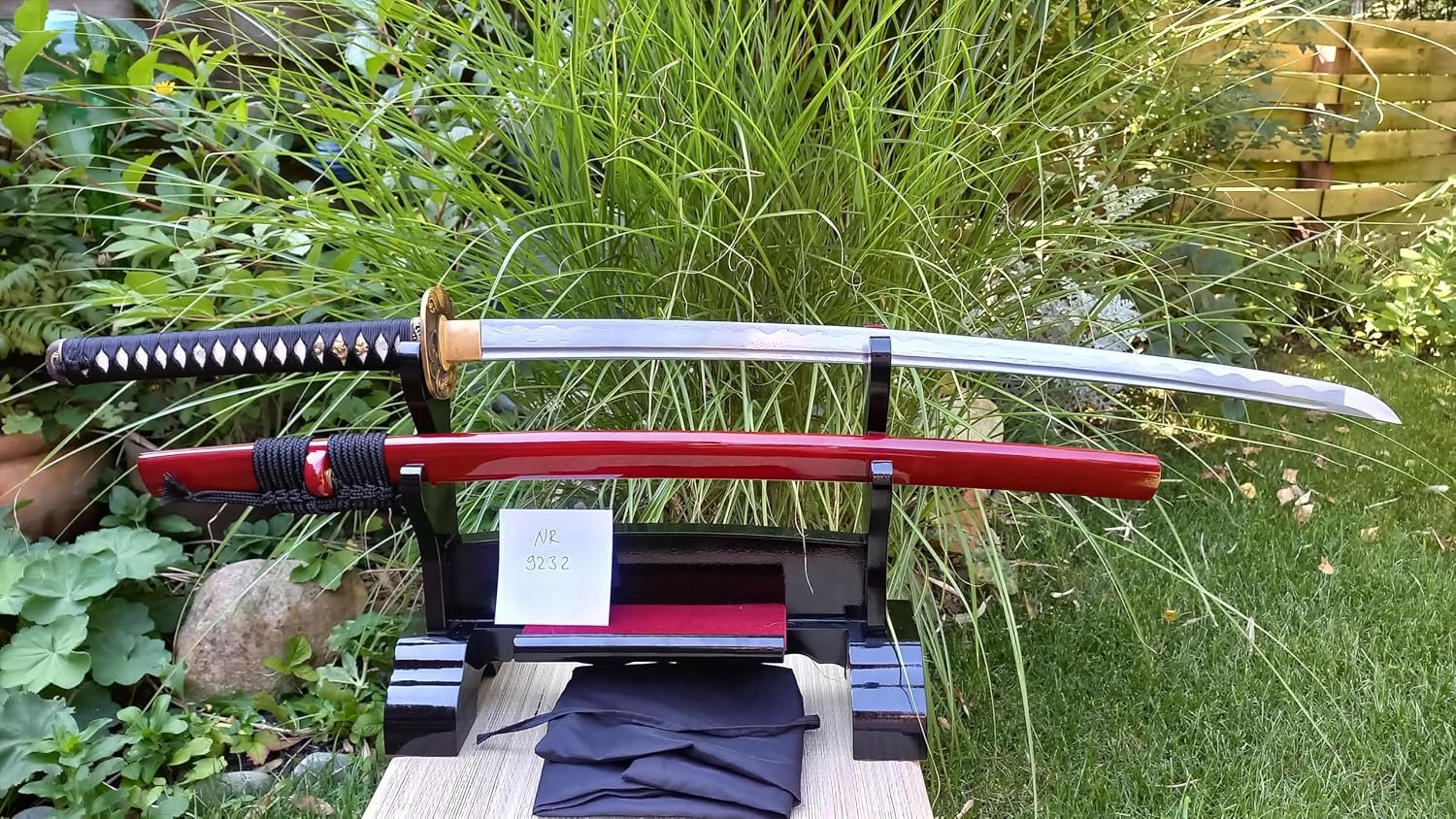 Samurai Schwerter Dragon Samurai Katana - scharf, echt & handgeschmiedet - gefaltetes Katana Schwert – Bild 1