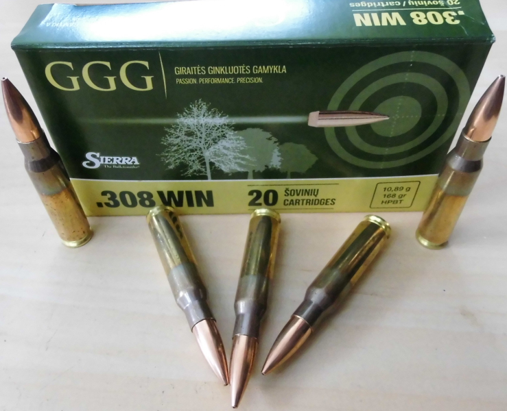 Munition GGG 308win 168gr SMK Sierra – Bild 1