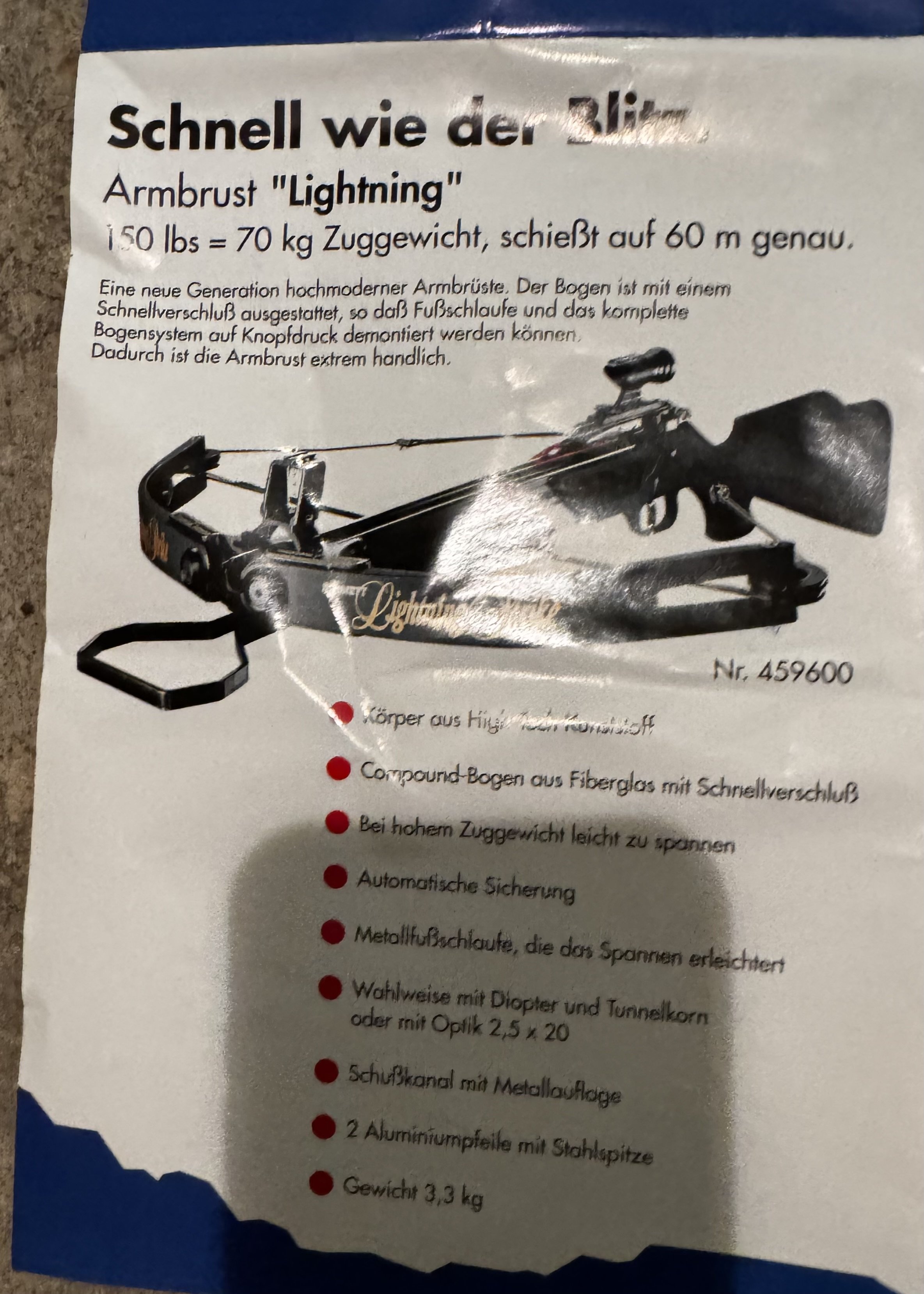 Barnett Compound Lightning 150 lbs 60 m genau – Bild 1
