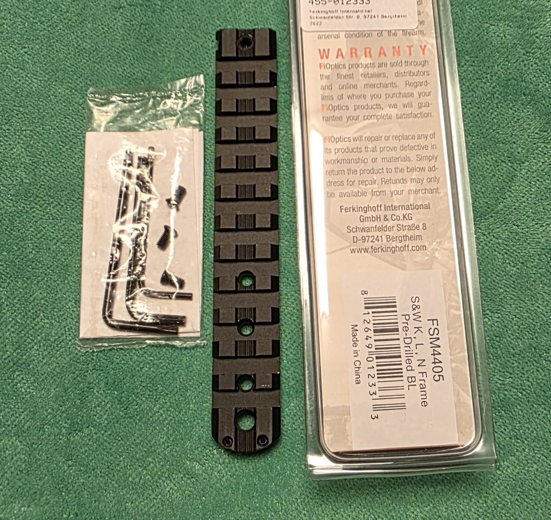 Montageschiene für S&W Revolver, K,L,N Frame – Bild 1