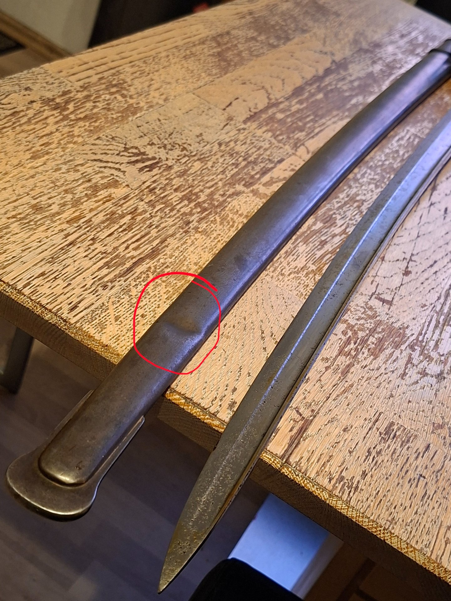 Kavallerie Säbel Frankreich Modell 1890 für Chile – Bild 3