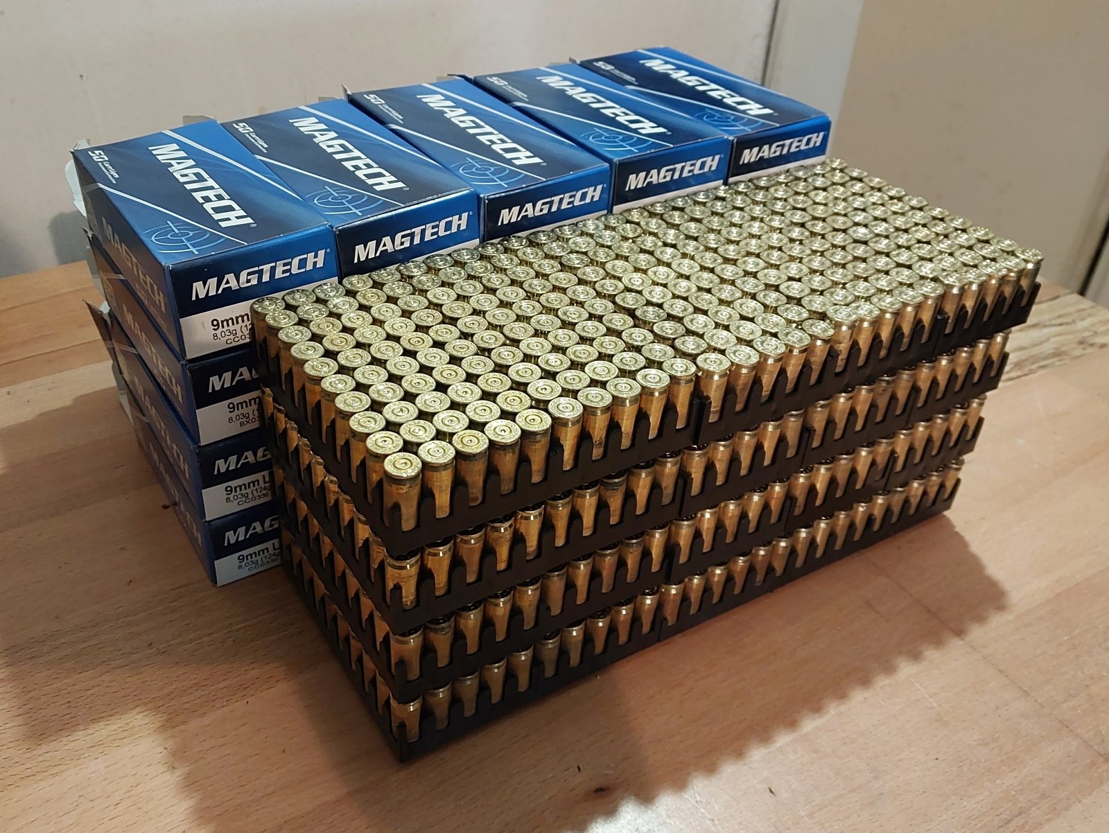 1.000 Stk Magtech Hülsen Fabrikmunition in orig. Schachteln und -karton - 9 mm Luger / Para / 9 x 19 – Bild 1