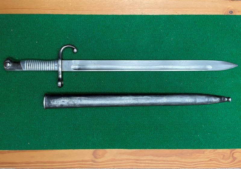 Argentinisches Bajonett 1891 mit Metallgriffschalen – Bild 4