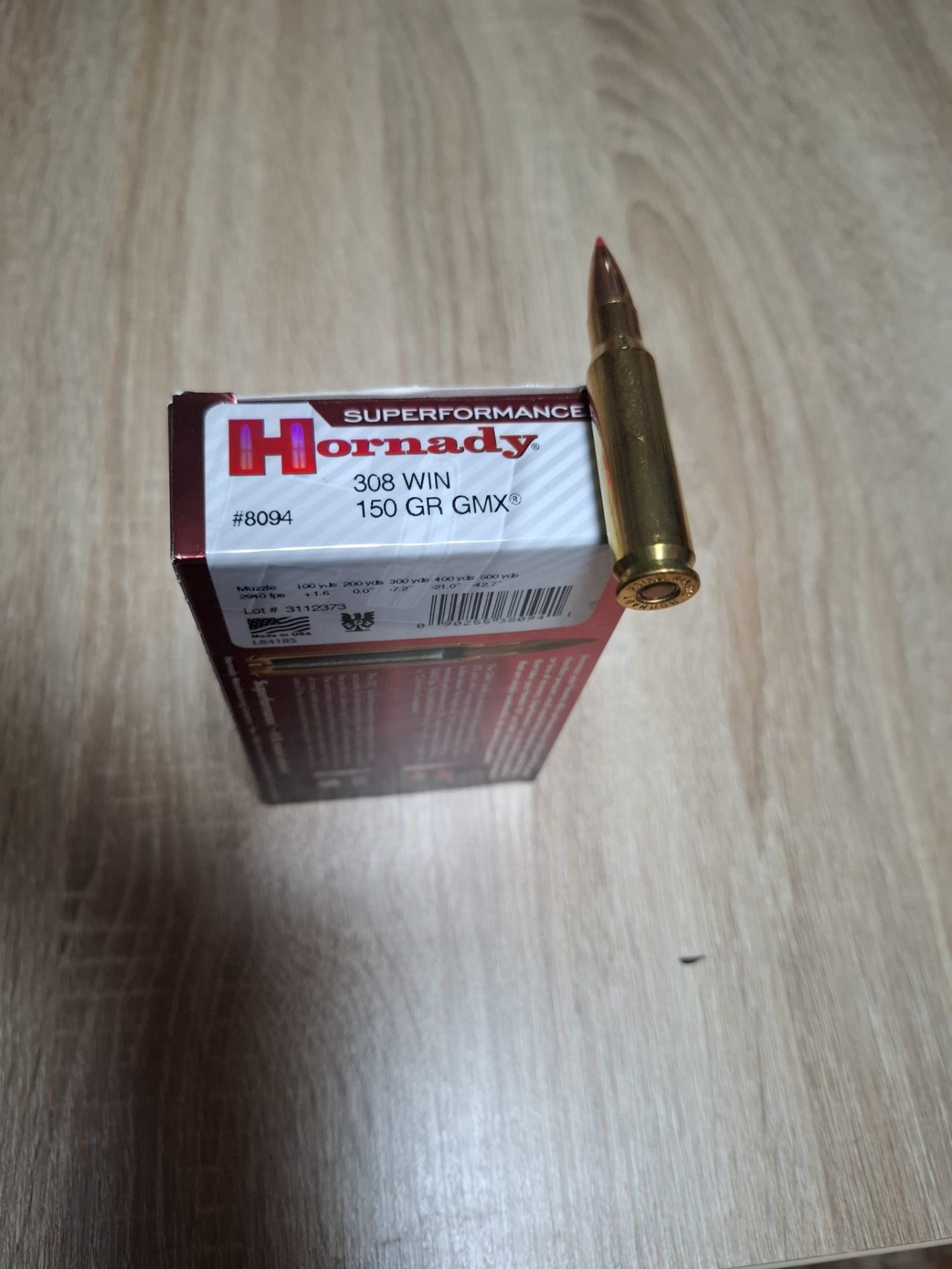 Hornady Superformance 308 Win 150 Grain GMX – Bild 1
