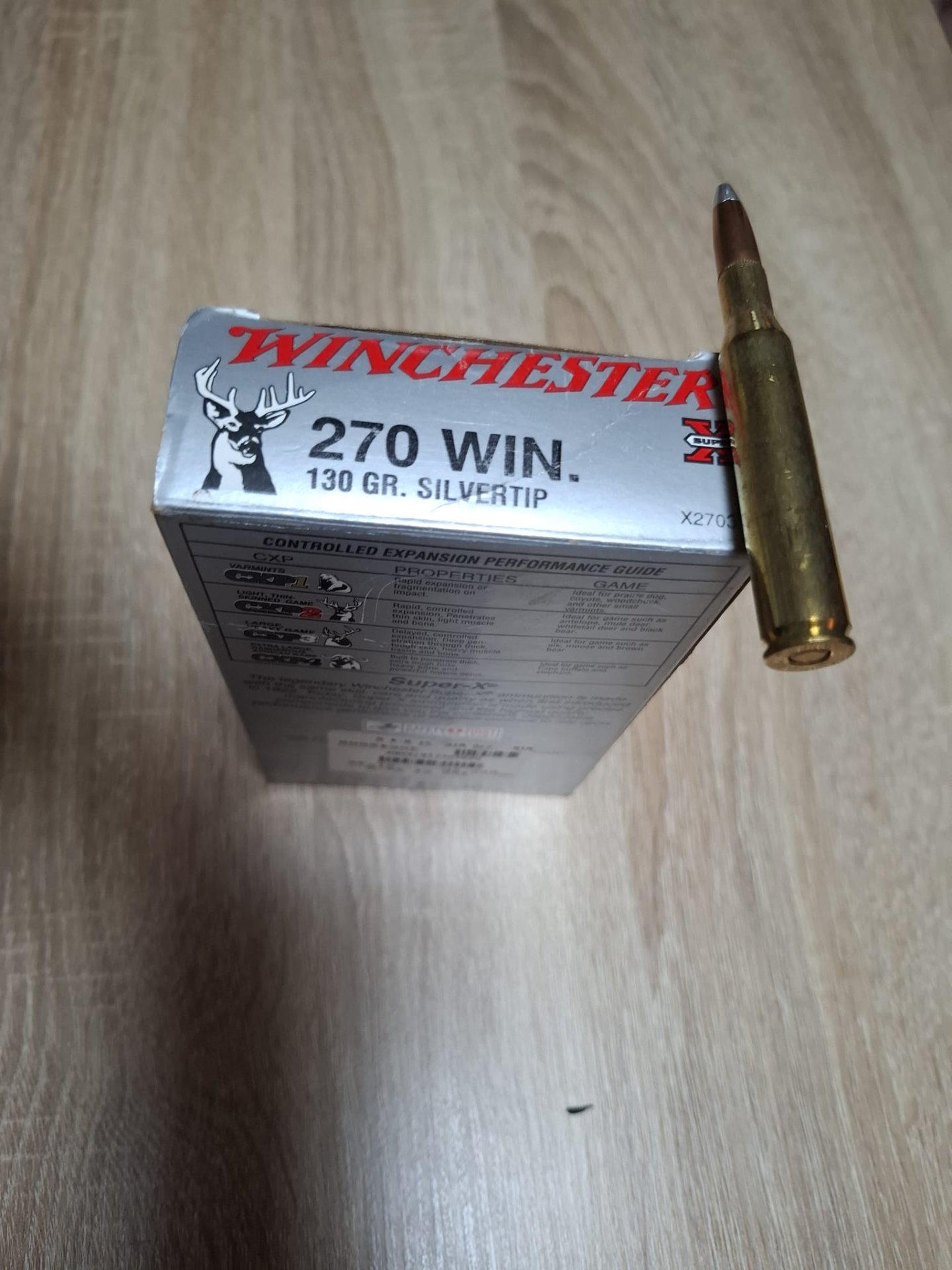 WINCHESTER .270 Win. 8,42g/130gr silvertip – Bild 1