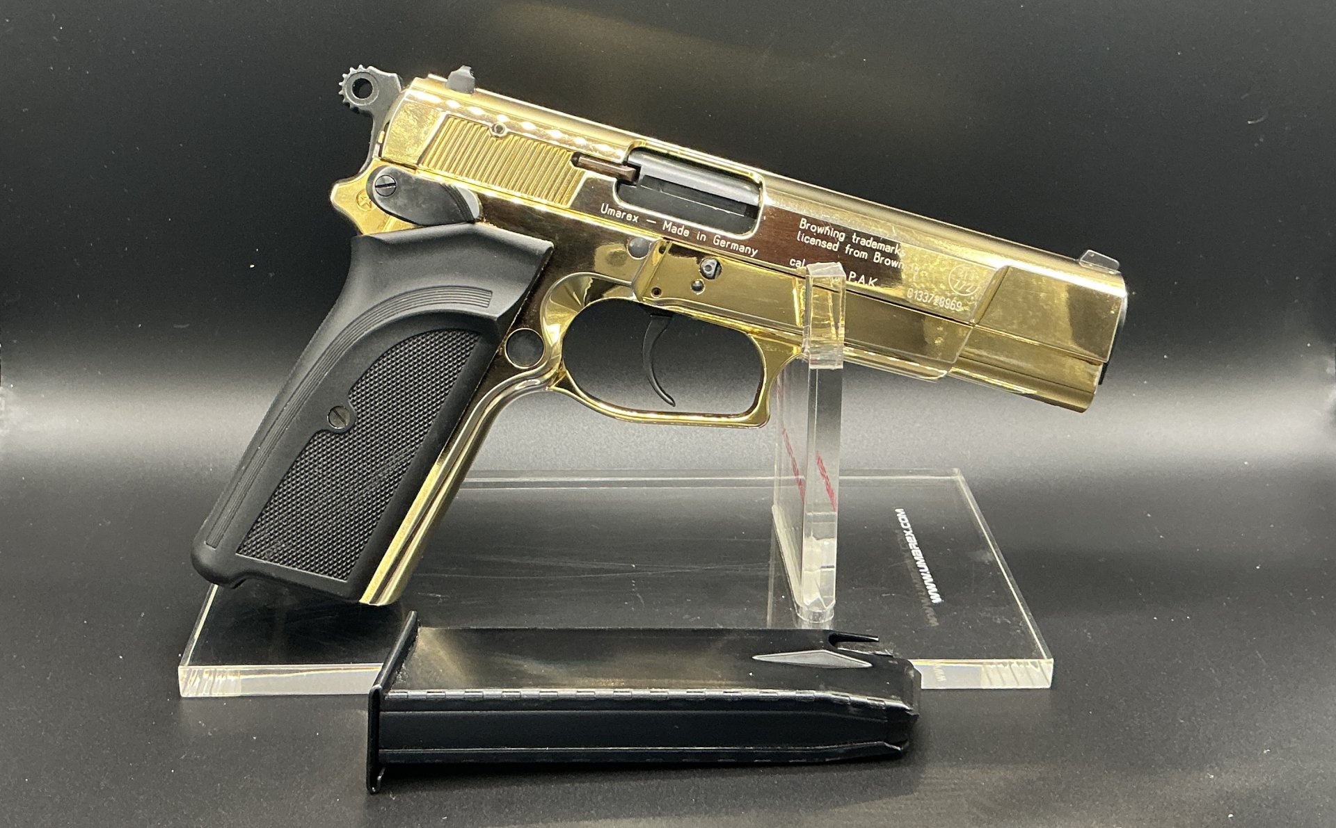 Browning GPDA 9 Gold – 24 Karat Gold Finish – 9 mm P.A.K. – Bild 2