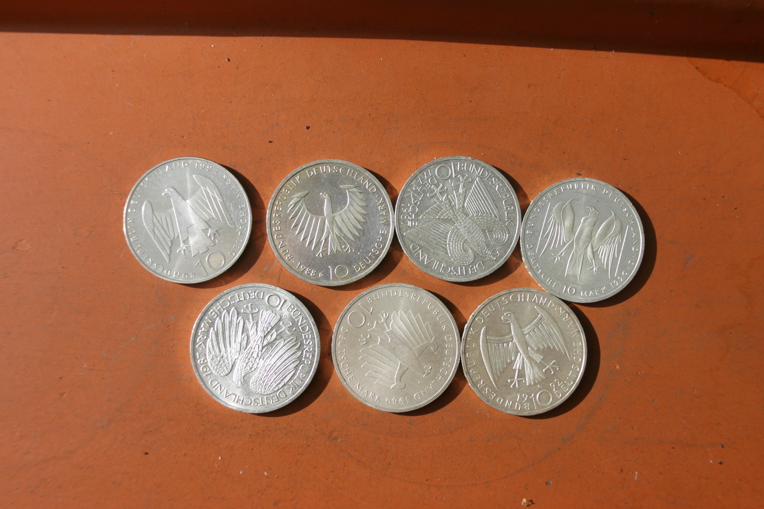 Silber Münzen alte 10 DM Sonderprägungen von 87-97 – Bild 2