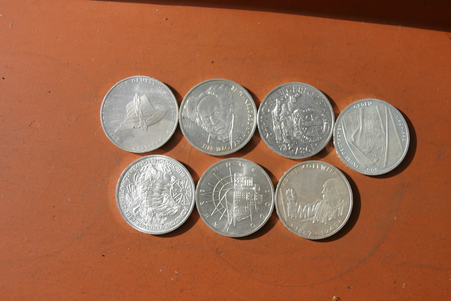 Silber Münzen alte 10 DM Sonderprägungen von 87-97 – Bild 1