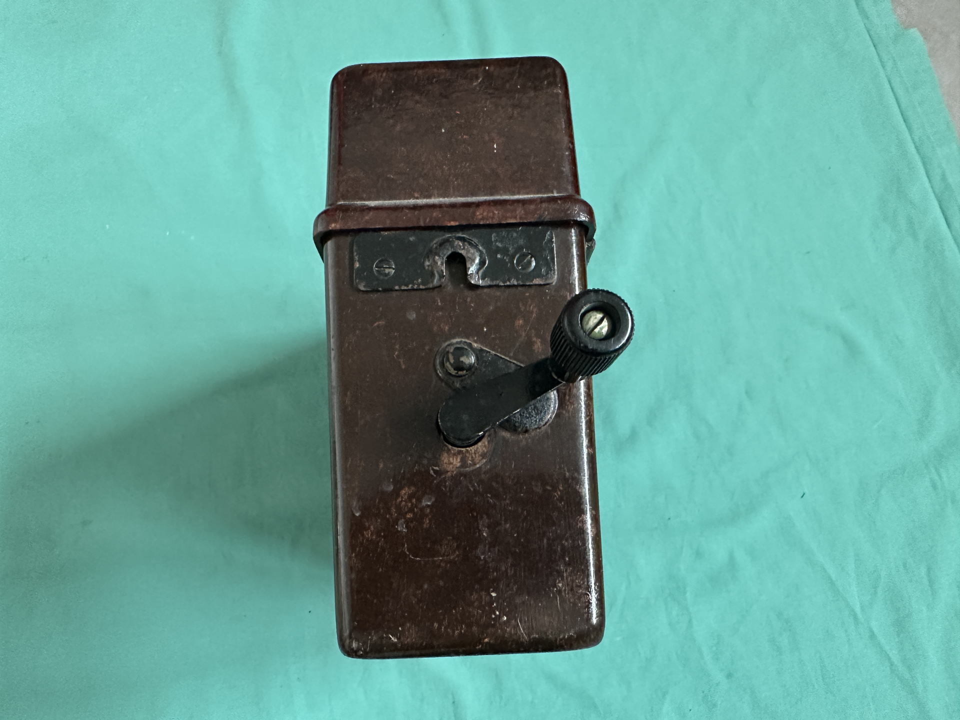 ==> Original 2.Weltkrieg -Wehrmacht Feldtelefon sehr gut erhalten aus Sammlung-Selten so Bakelit!1A – Bild 6
