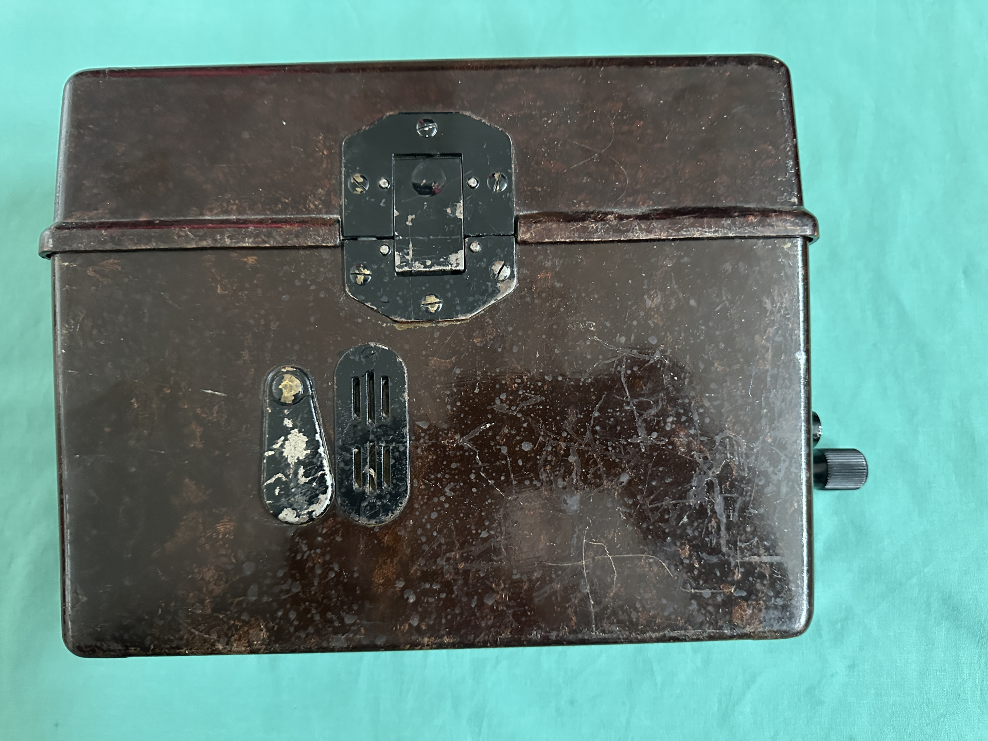 ==> Original 2.Weltkrieg -Wehrmacht Feldtelefon sehr gut erhalten aus Sammlung-Selten so Bakelit!1A – Bild 2