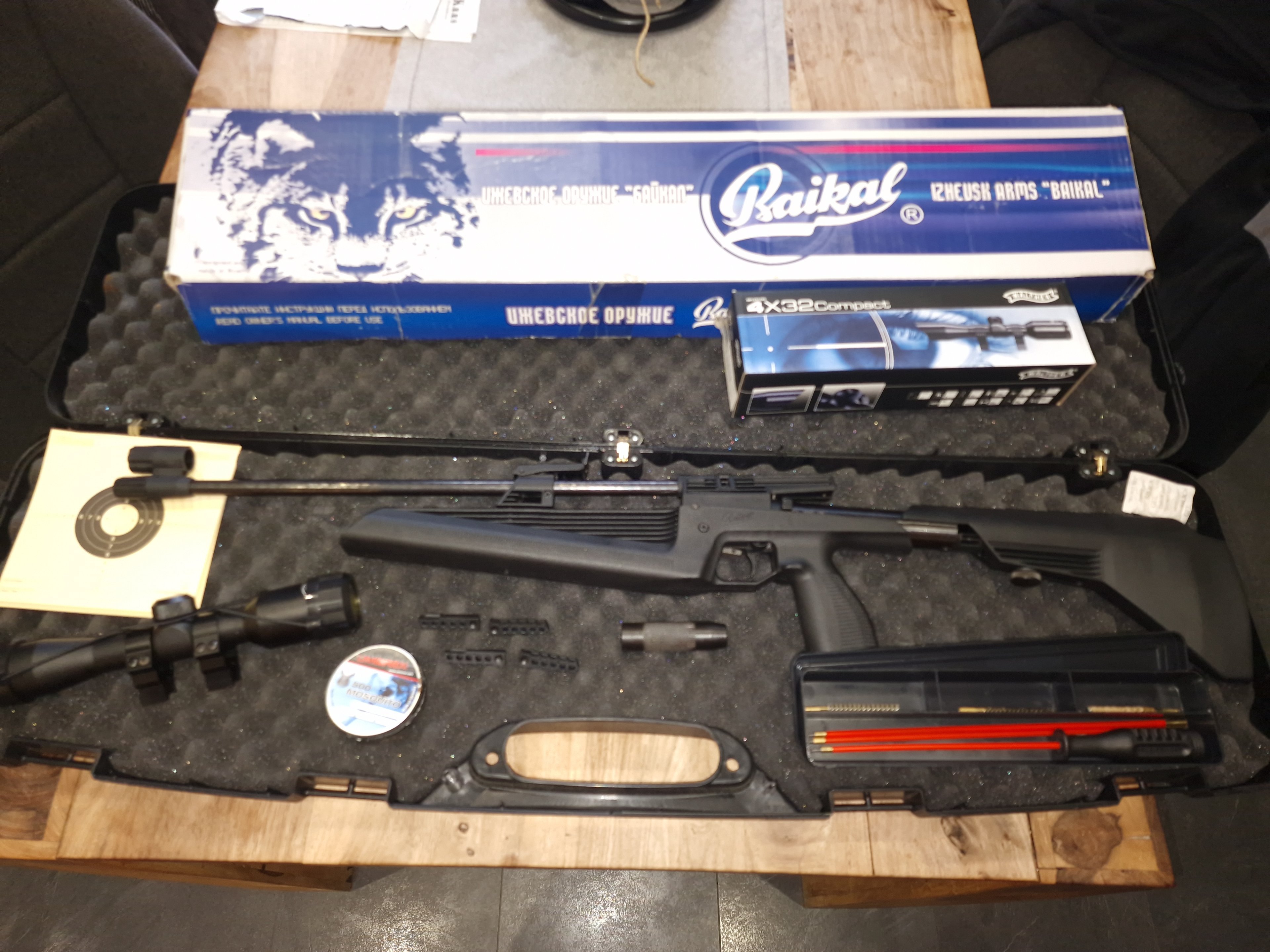Baikal MP-61 (IJ-61) 5-Schuss | Optischer Bestzustand OVP + Schalldämpfer, Koffer, 4 Mags – DEFEKT – Bild 1