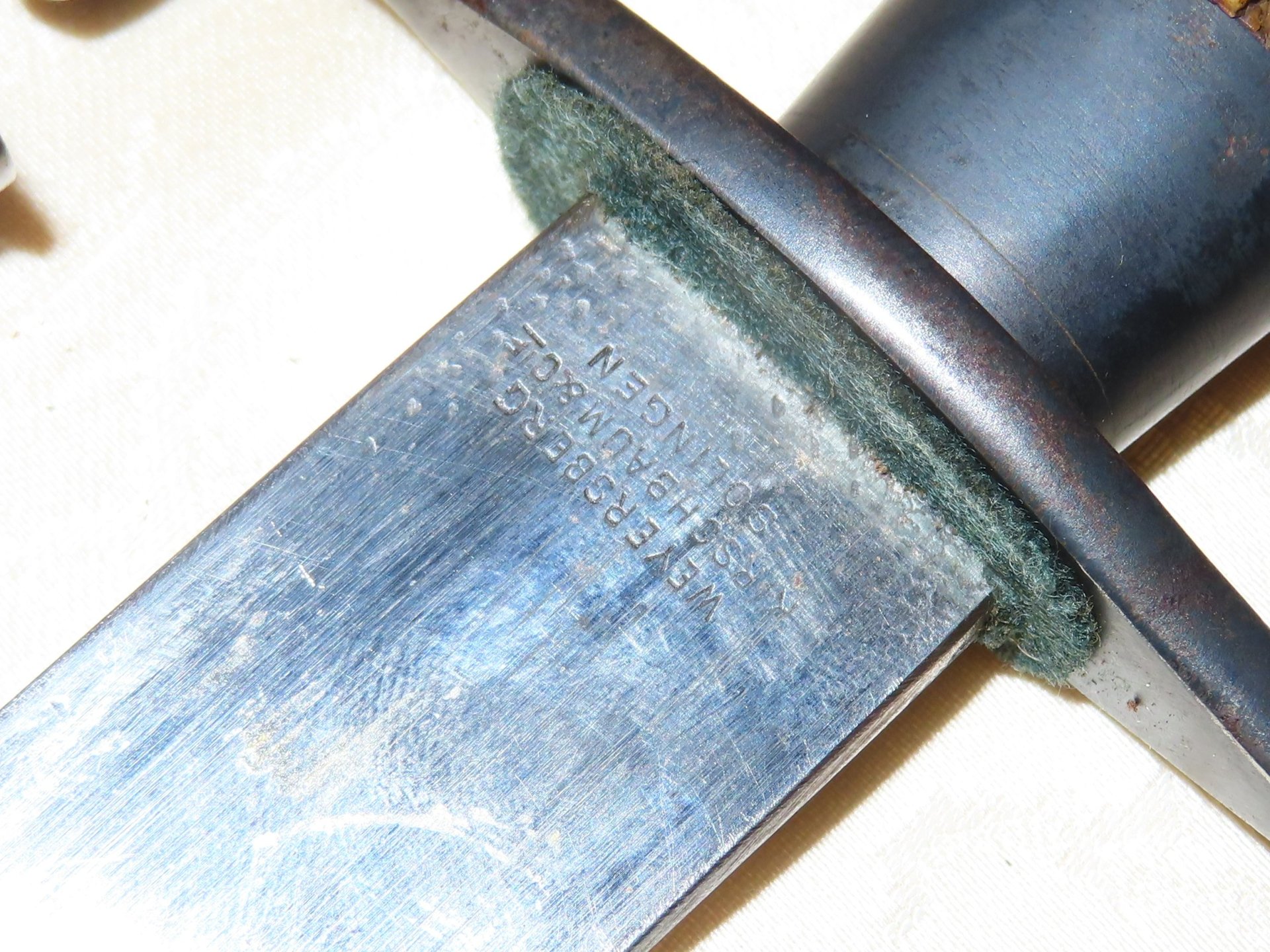Antiker Hirschfänger Forst Hersteller Weyersberg Kirschbaum & Cie Solingen N21 – Bild 5