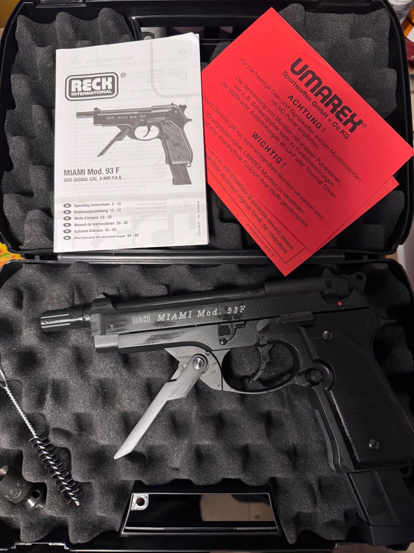 Neue Reck Miami 93F 9mm pak Gaspistole – Bild 1