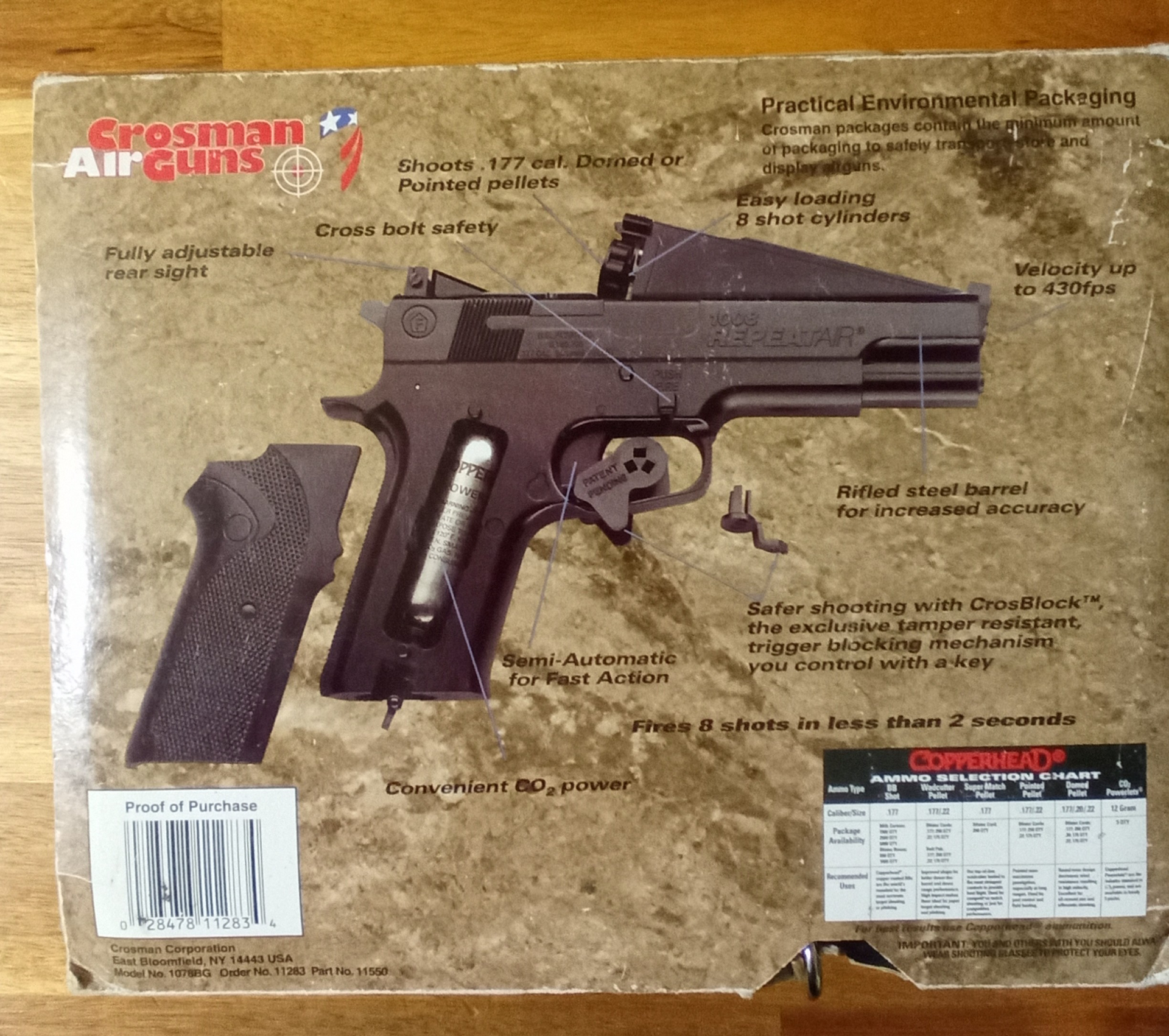 Grosman REPEATERAIR 1008 B Pistol – Bild 4