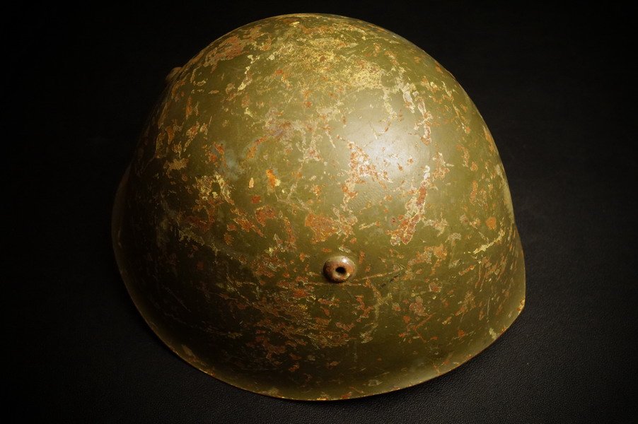 WK2 Stahlhelm Italten Model, Stempel, Tropenfarben – Bild 2
