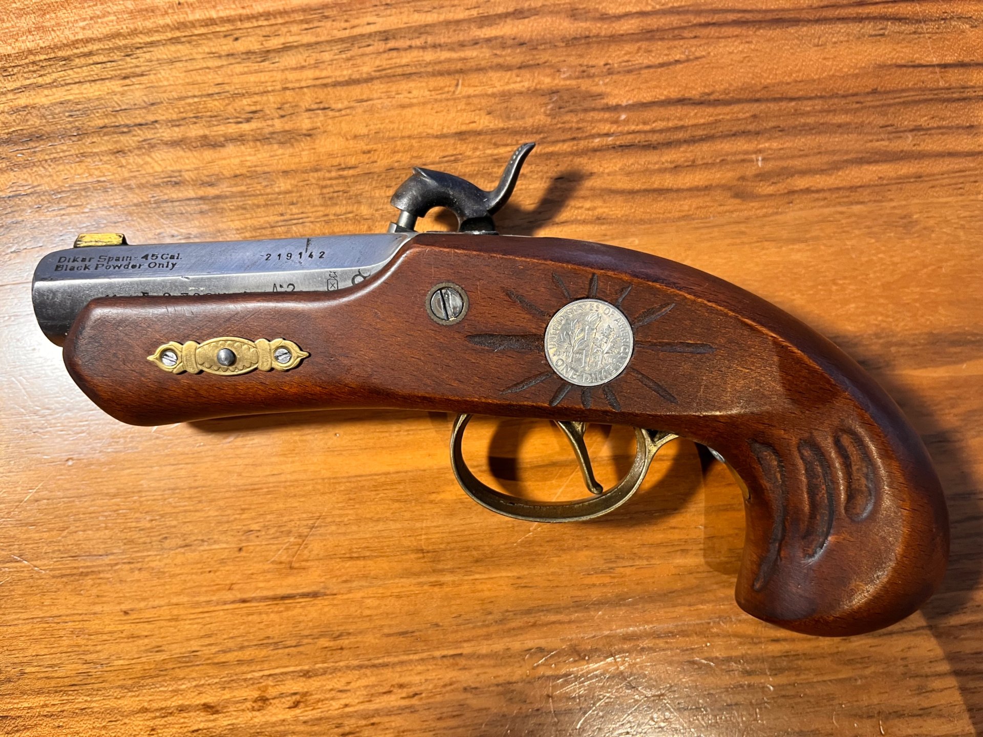 Vorderladerpistole Dikar Spain Philadelphia Derringer Kal. .45 BP – Bild 2