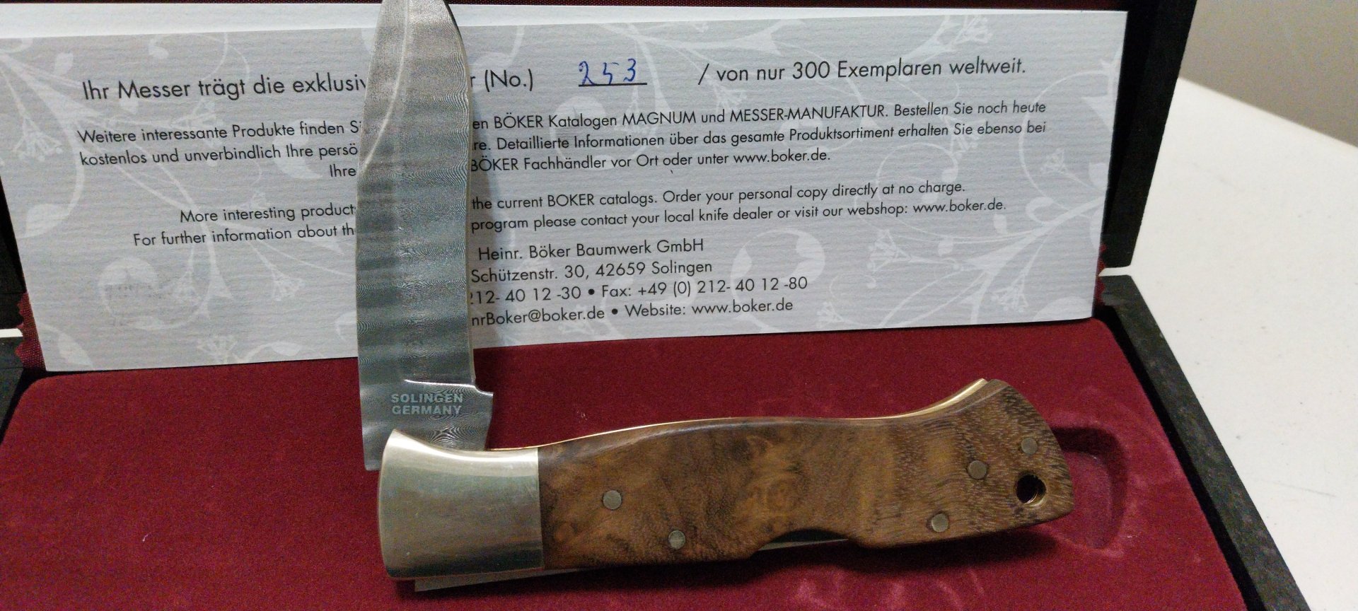 BÖKER DAMAST LIMITED – Bild 5