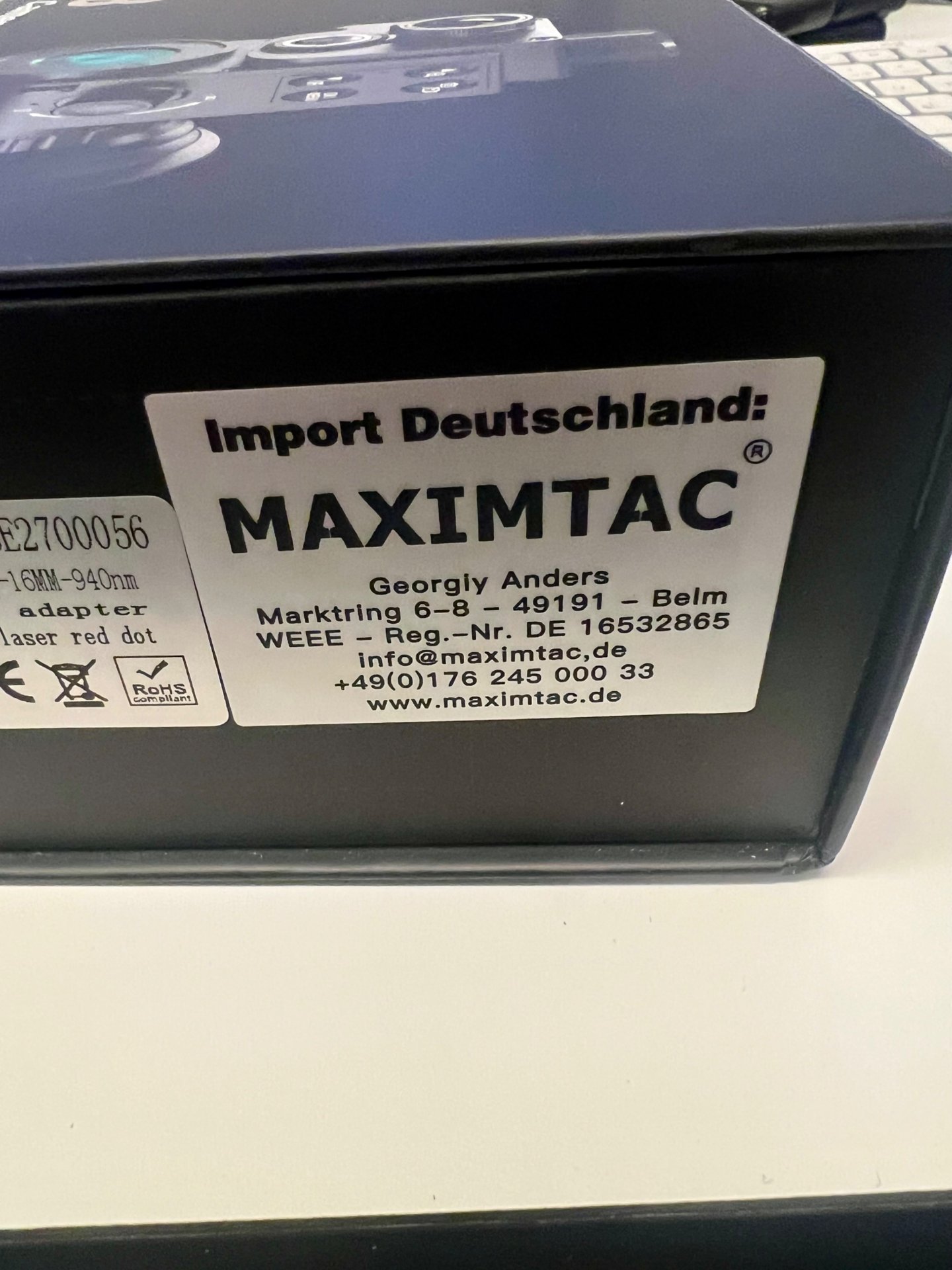 iNachtsichtgerät Sytong HT-88 German-Edition 940nm mit 16mm Linse incl. Adapter – Bild 2