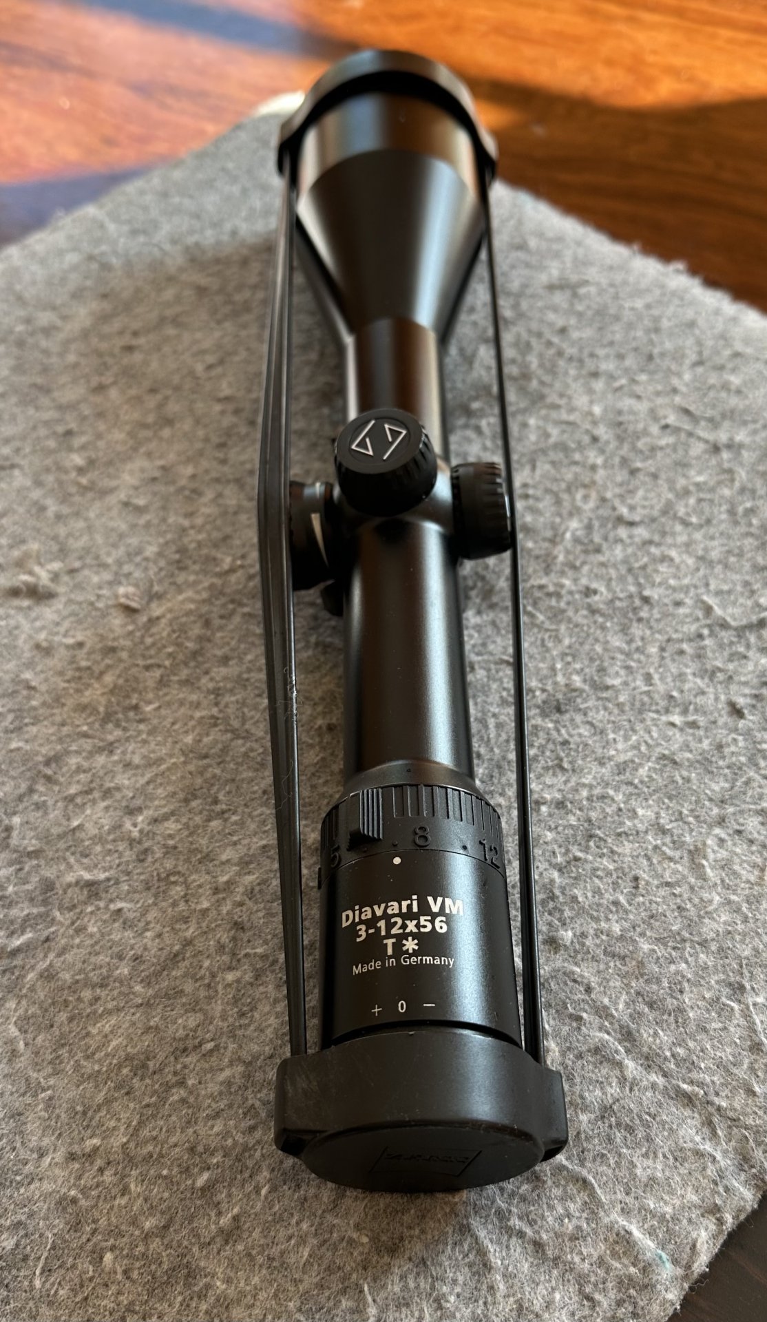 ZEISS Diavari VM 3-12x56 T* mit Leuchtabsehen & original Blaser Sattelmontage – Bild 1