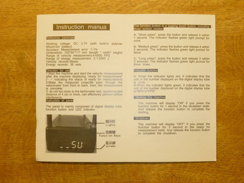 Shooting Chronograph für Druckluftwaffen – Bild 3